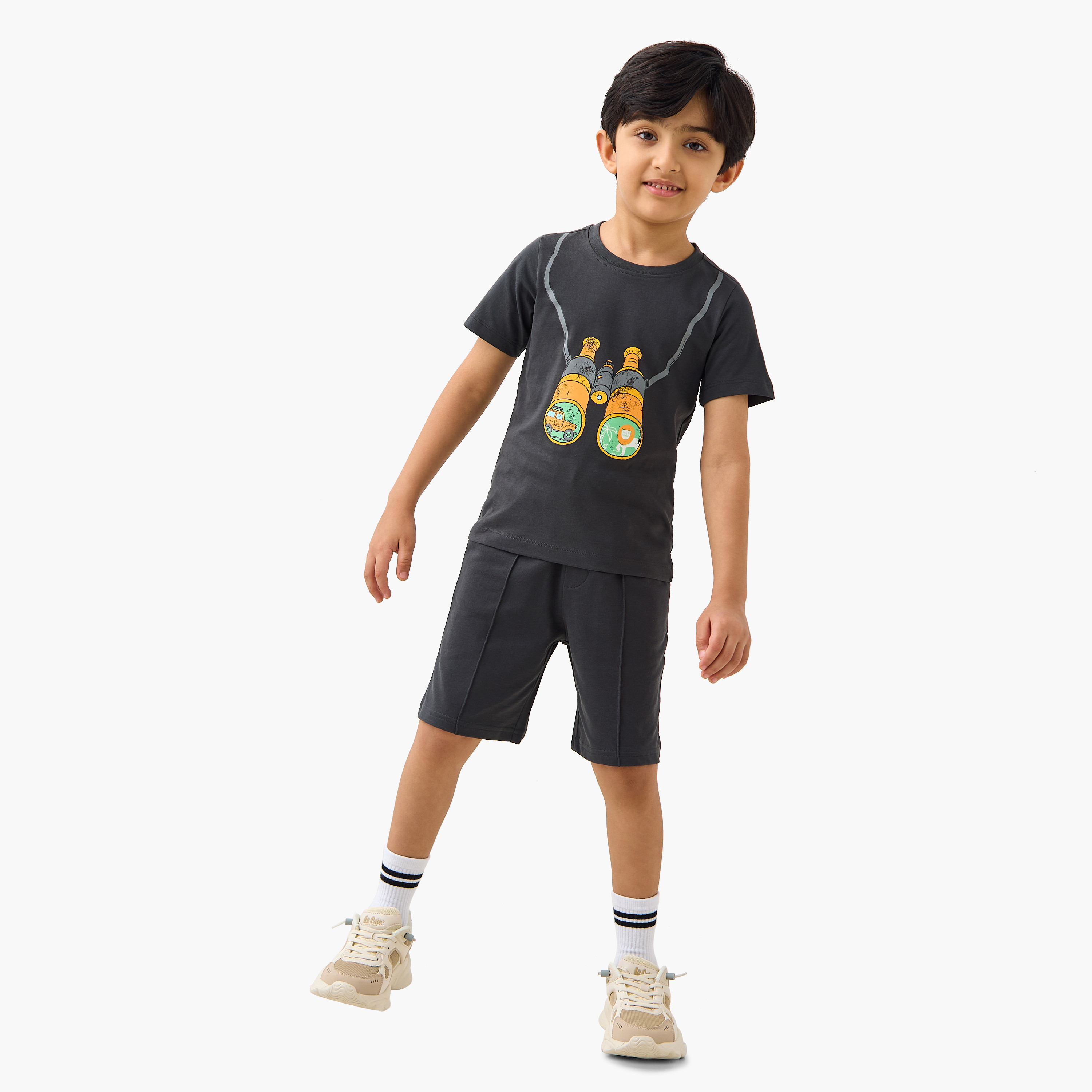 Juniors Binocular Print T-shirt with Short Sleeves-boys-clothing-tshirtsandpolos-image-2