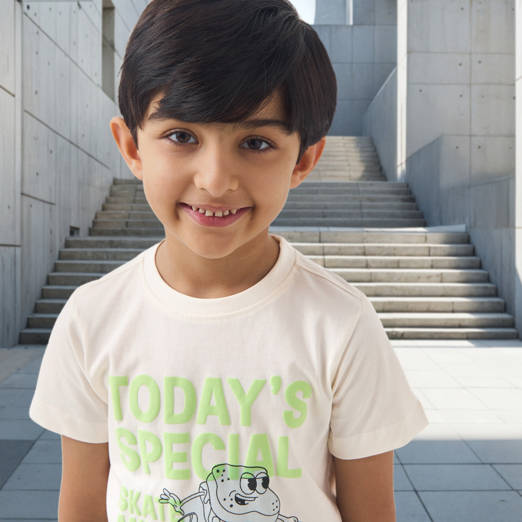 Juniors Graphic Print T-shirt with Short Sleeves-boys-clothing-tshirtsandpolos-image-4