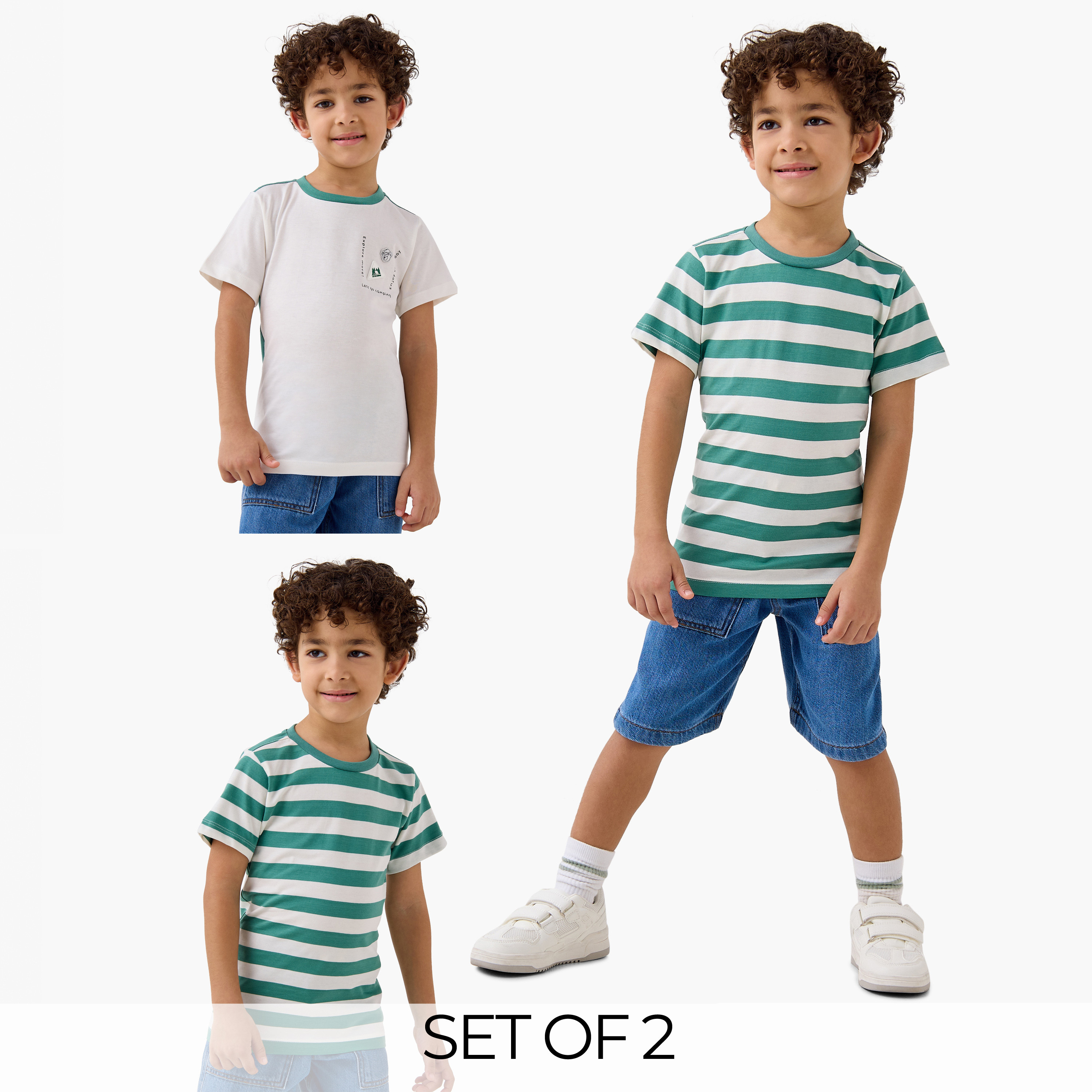 Juniors Assorted T-shirt with Short Sleeves - Set of 2-boys-clothing-tshirtsandpolos-image-1