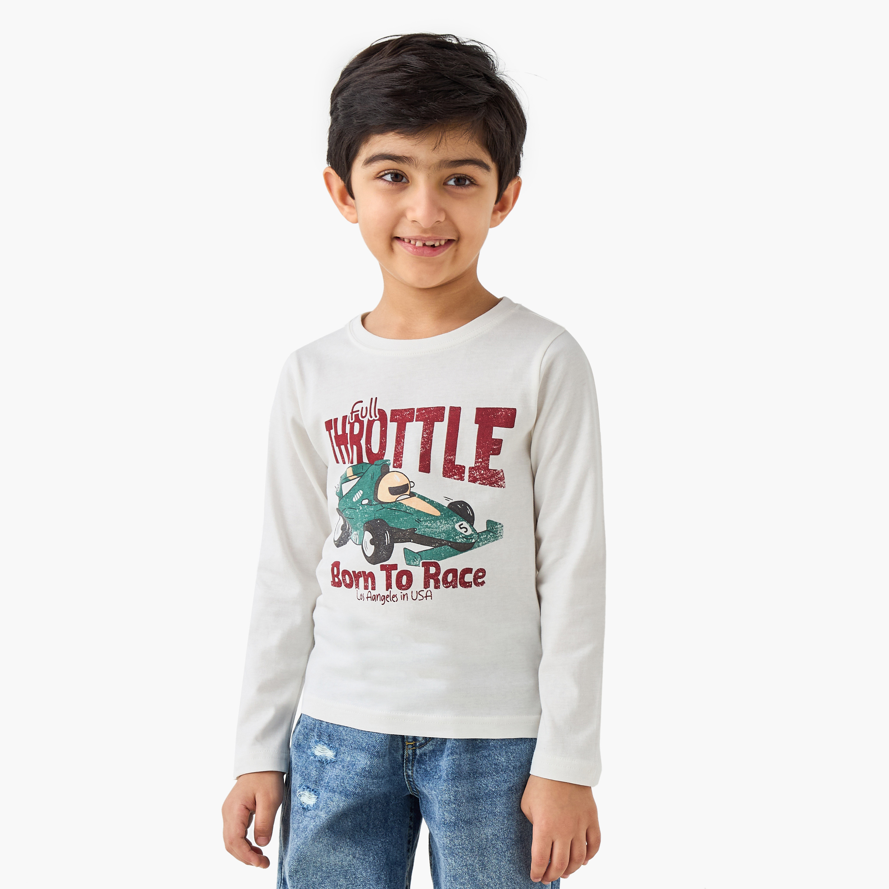 تيشيرت بأكمام طويلة وطبعات من جونيورز-boys-clothing-tshirtsandpolos-image-1