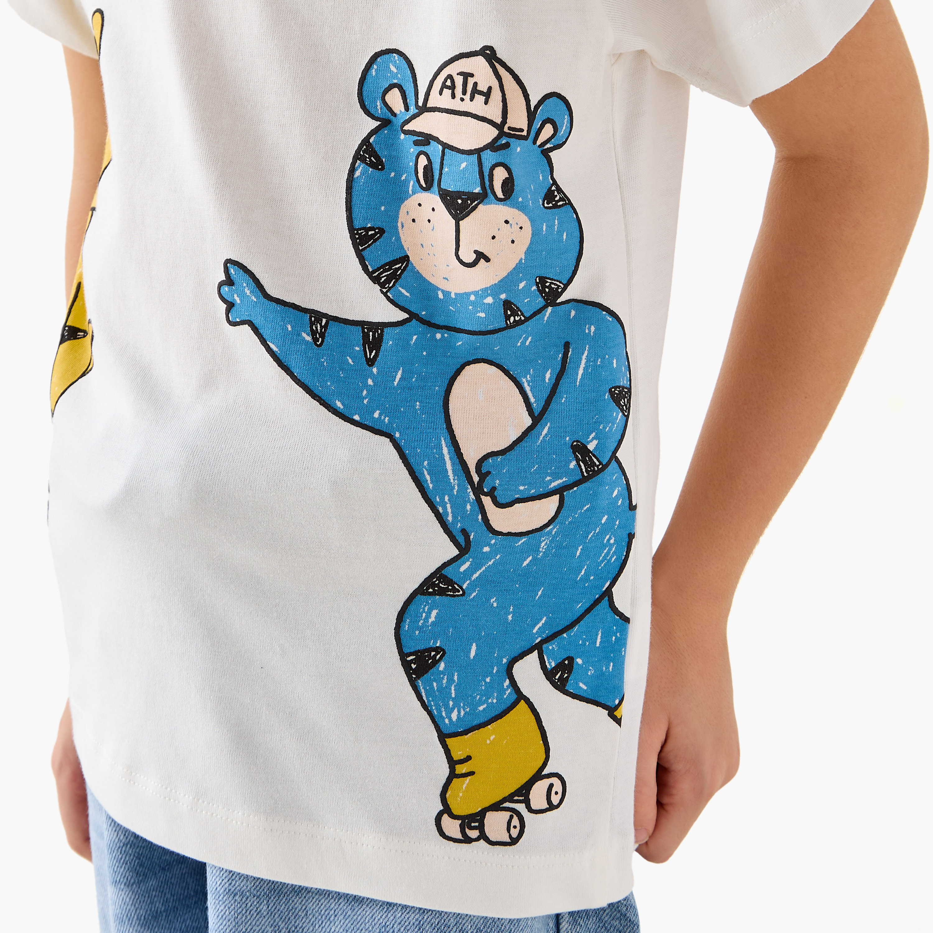 تيشيرت بأكمام قصيرة وطبعات من جونيورز-boys-clothing-tshirtsandpolos-image-5