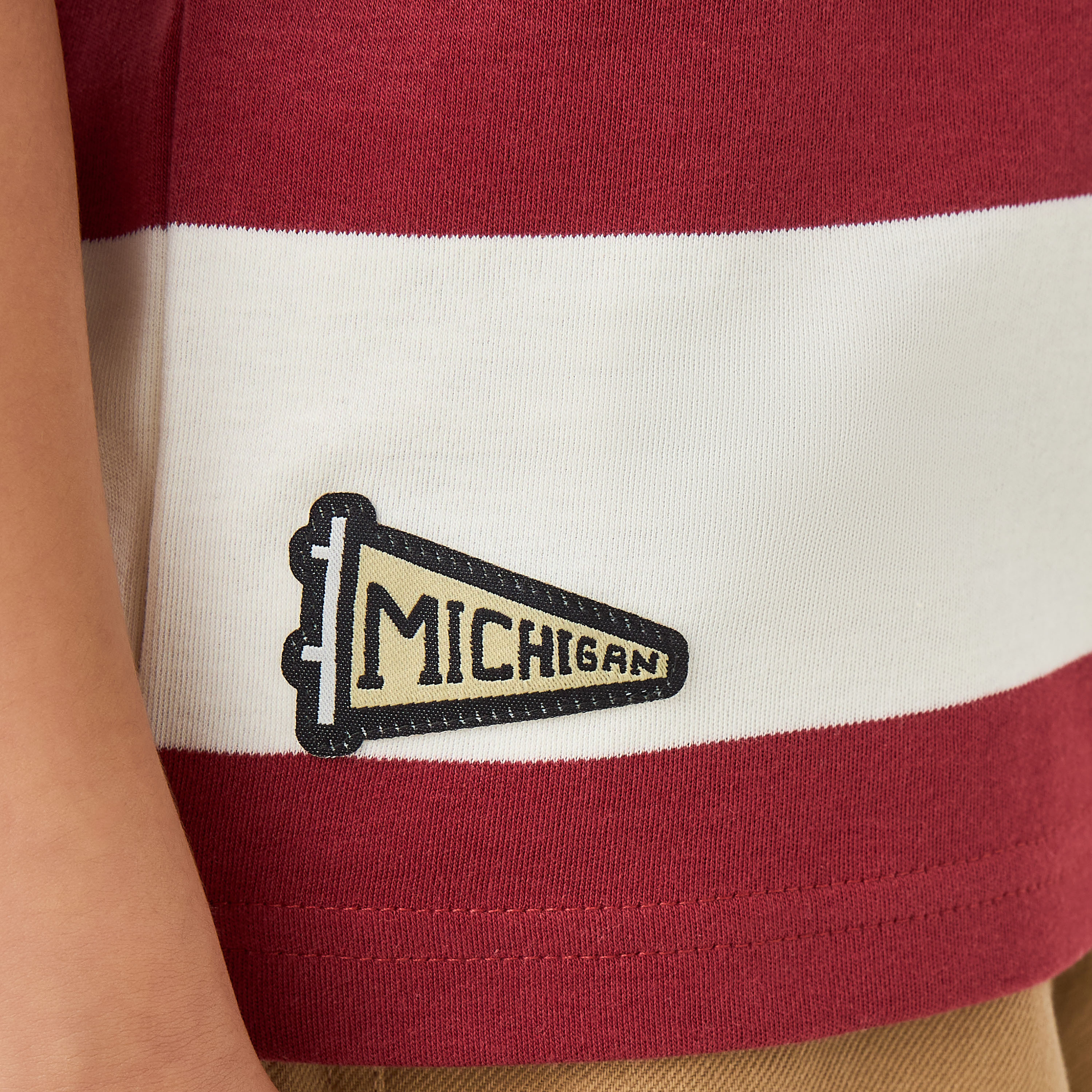 Juniors Collared Short Sleeves Polo T-shirt with Stripes-boys-clothing-tshirtsandpolos-image-5