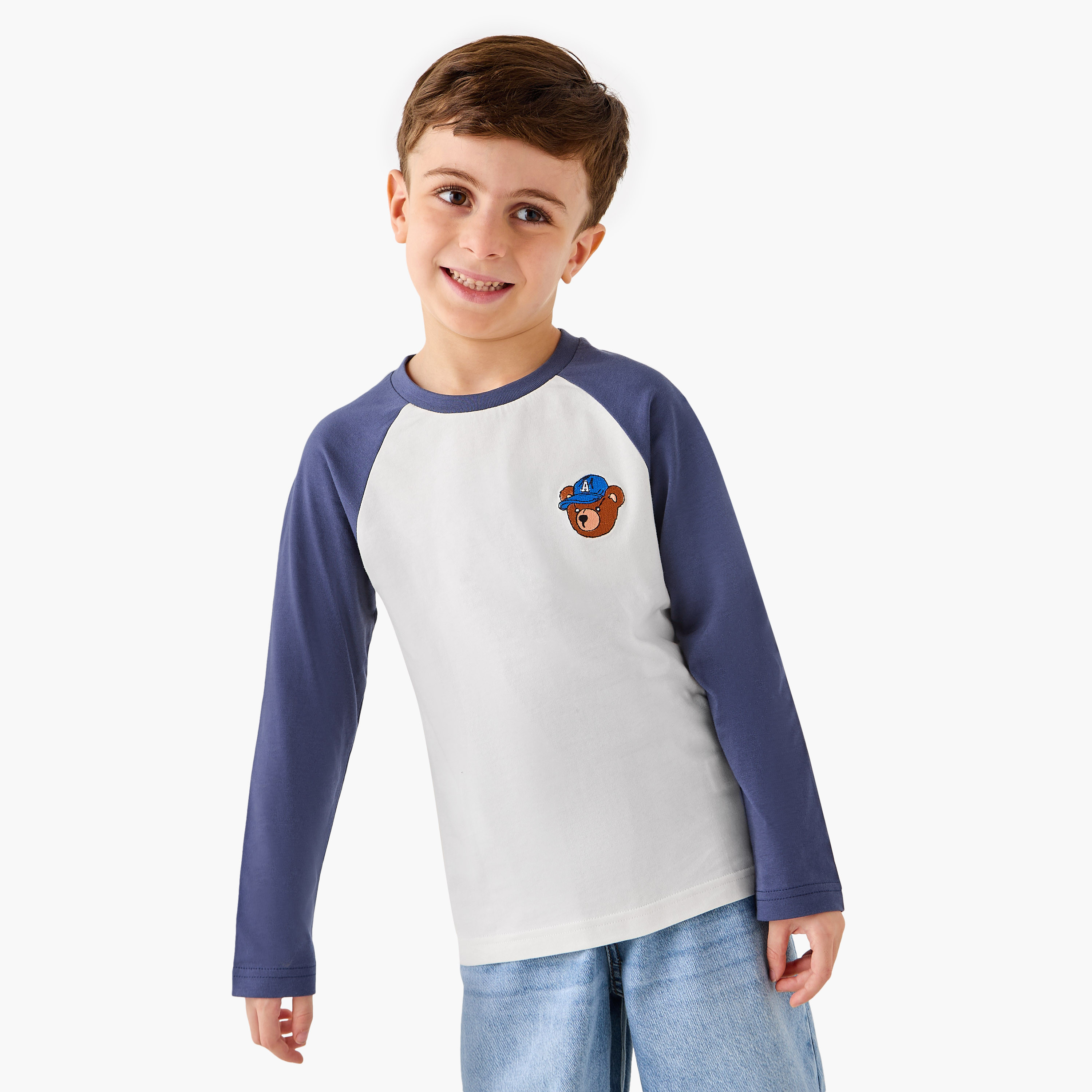 Juniors Assorted T-shirt with Long Sleeves - Set of 2-boys-clothing-tshirtsandpolos-image-2