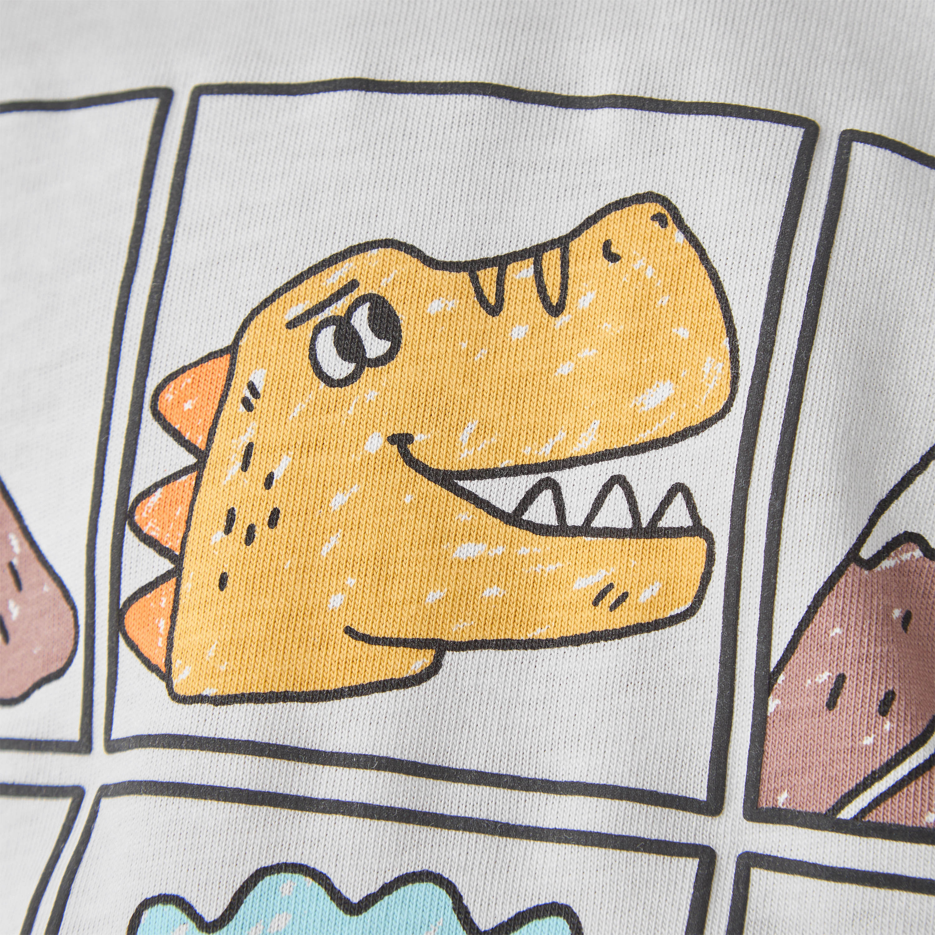 Juniors Boys' Crew Neck T-shirt with Dinosaur Print - Cotton - Long Sleeves-boys-clothing-tshirtsandpolos-image-5