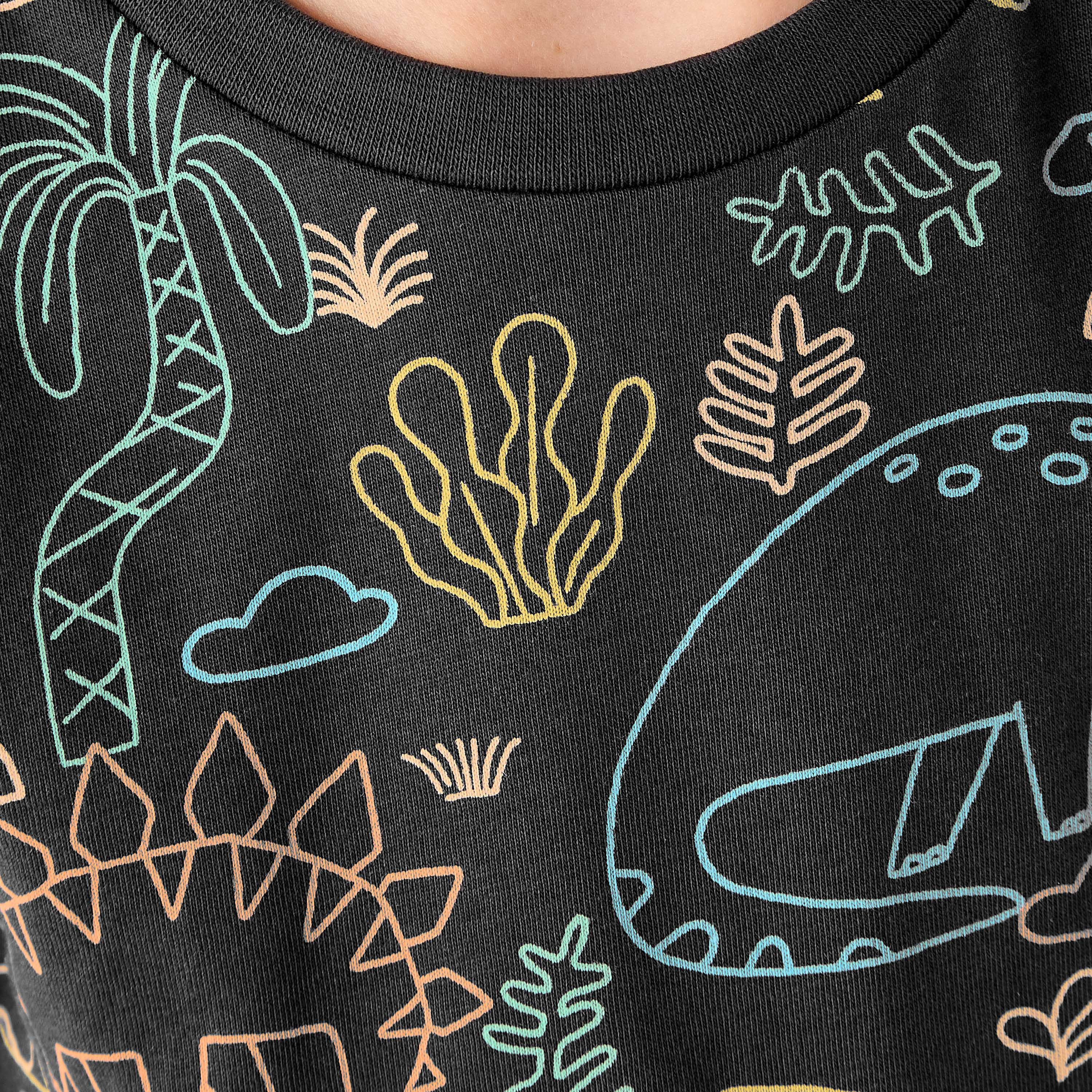Juniors Dinosaur Print T-Shirt with Short Sleeves-boys-clothing-tshirtsandpolos-image-5