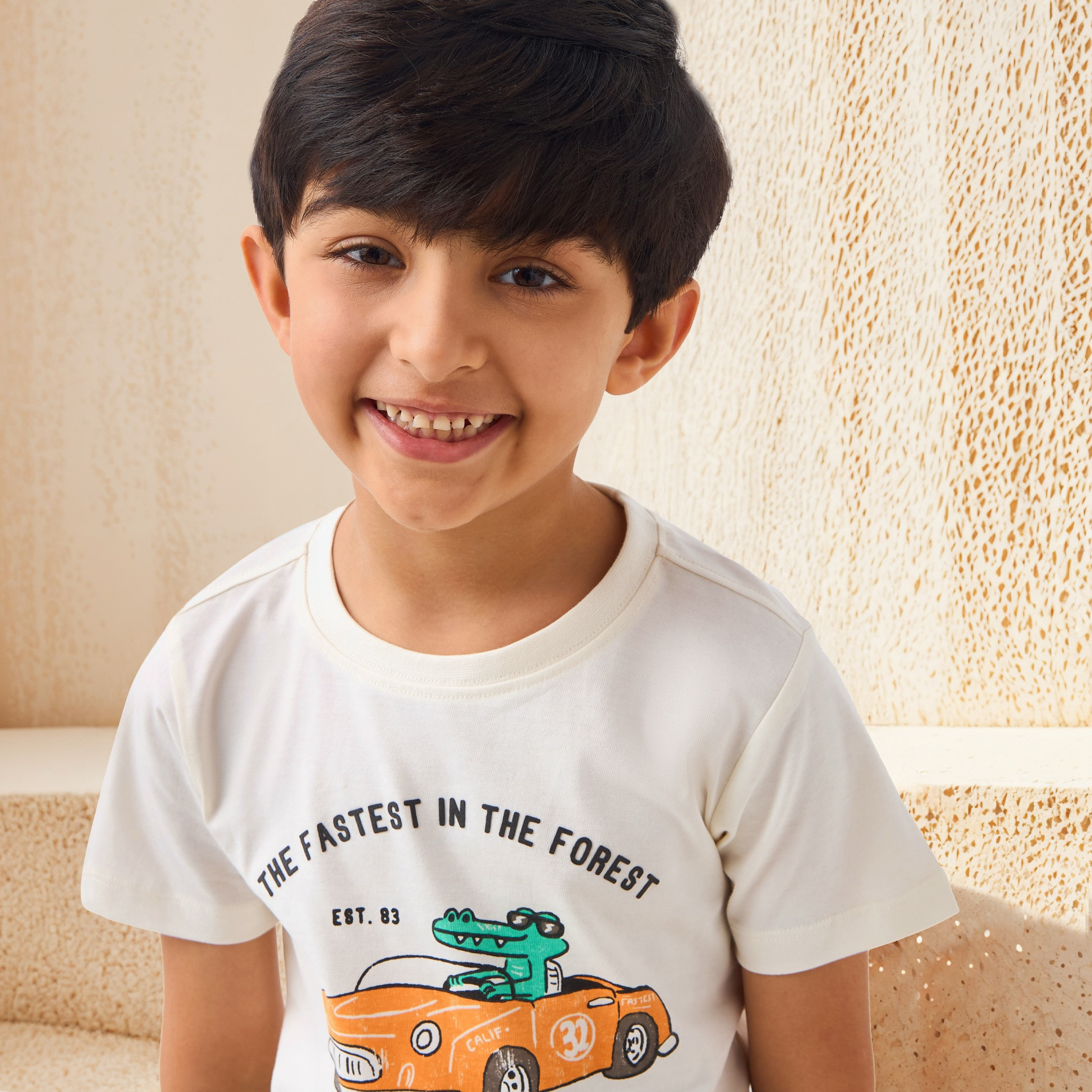 Juniors Graphic Print T-shirt with Short Sleeves-boys-clothing-tshirtsandpolos-image-4