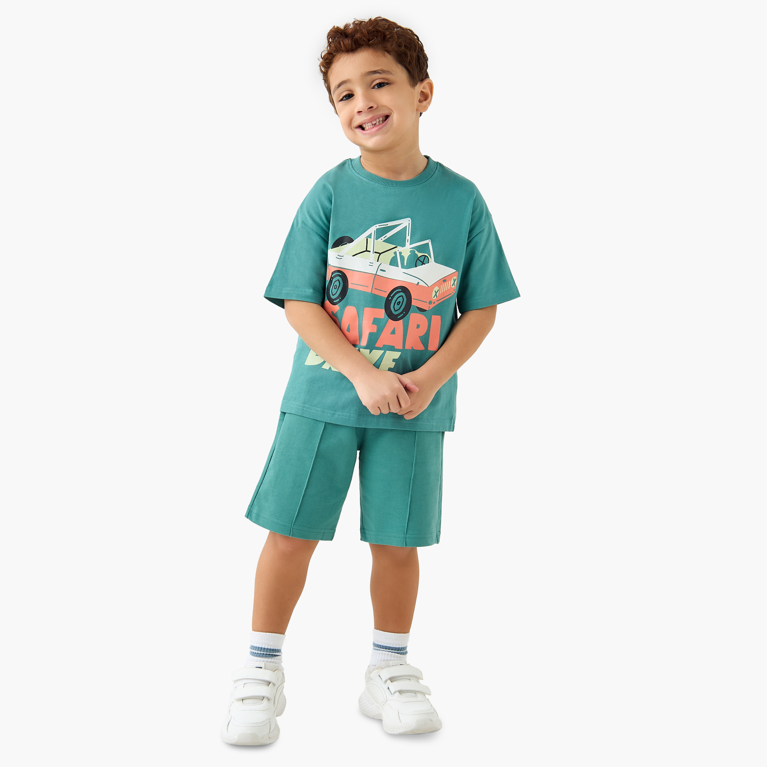 Juniors Printed Crew Neck T-shirt with Short Sleeves - Set of 2-boys-clothing-tshirtsandpolos-image-7