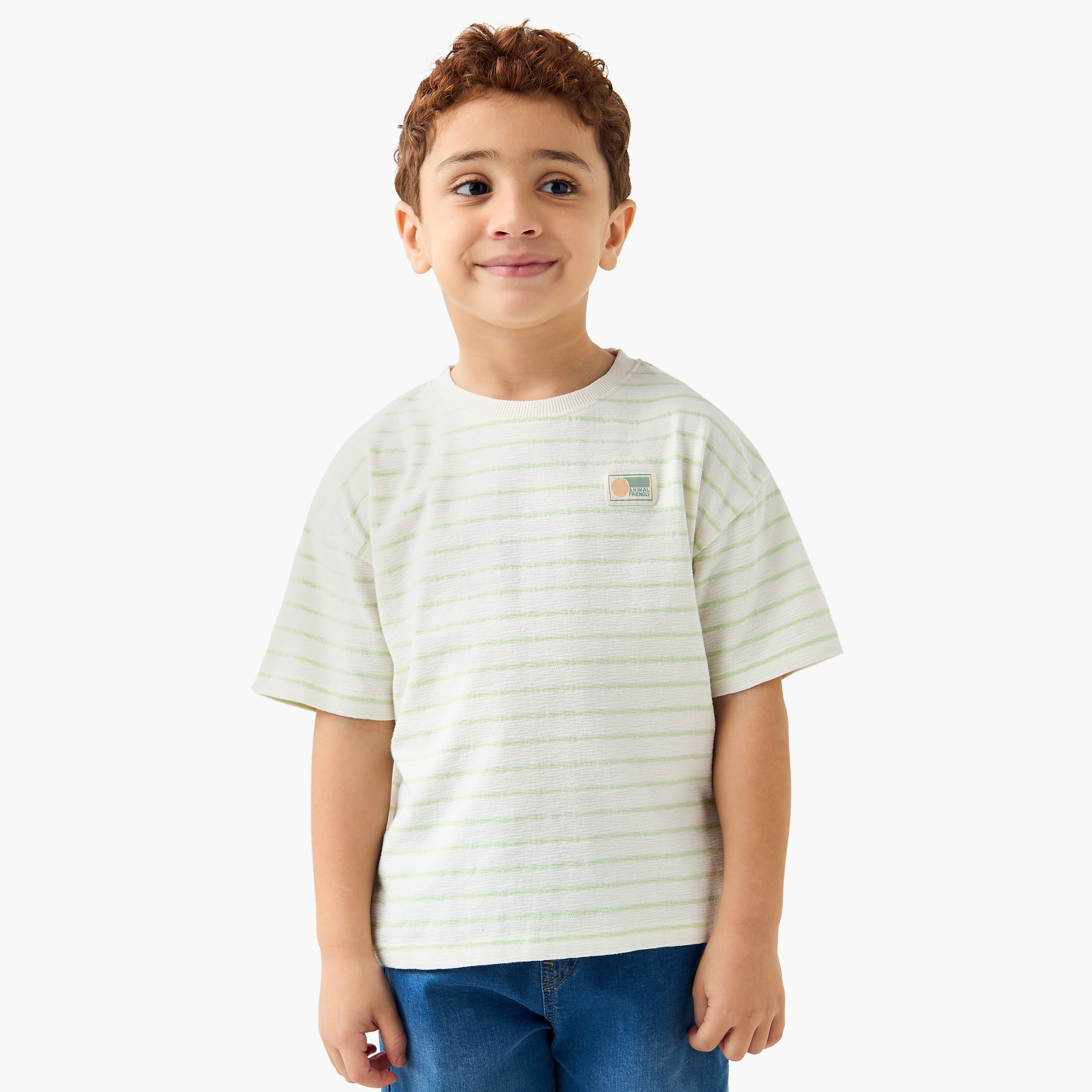 Juniors Printed T-shirt with Short Sleeves - Set of 2-boys-clothing-tshirtsandpolos-image-2