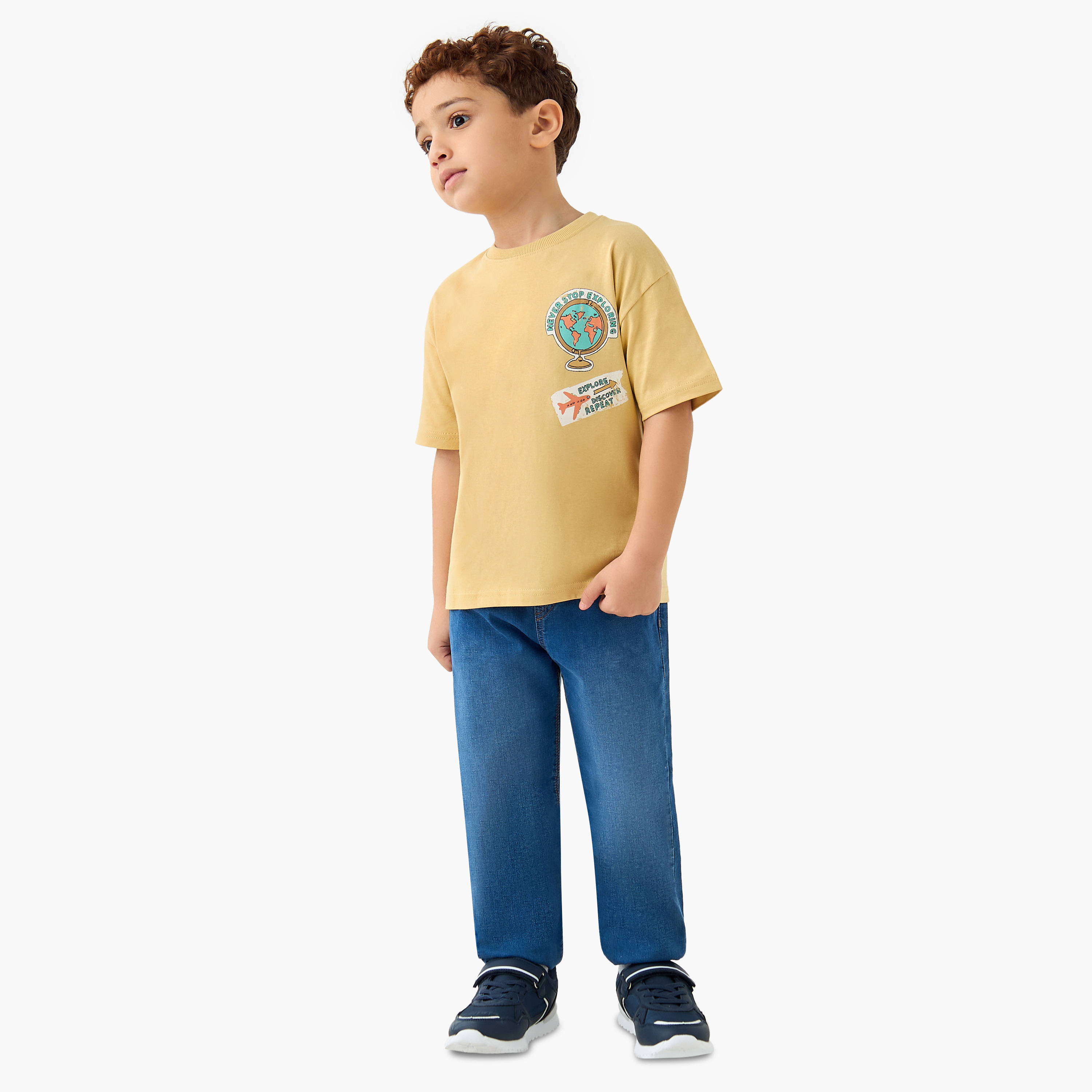 Juniors Printed T-shirt with Short Sleeves - Set of 2-boys-clothing-tshirtsandpolos-image-7