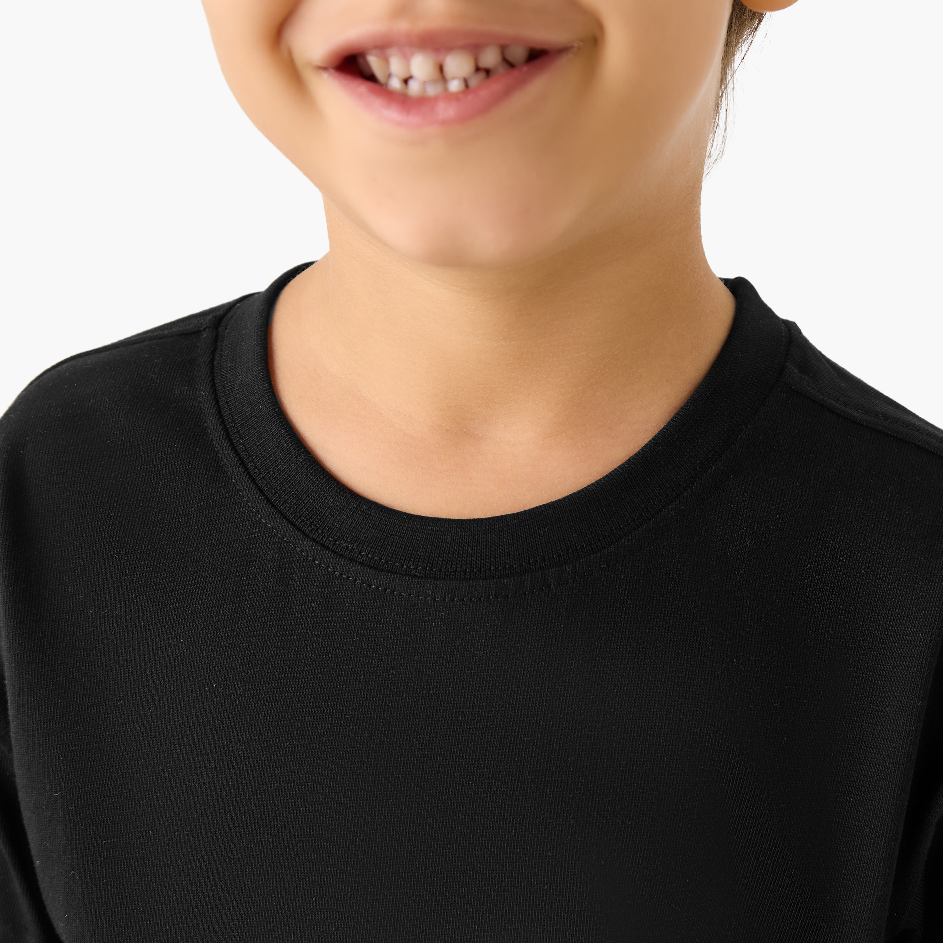 Juniors Solid T-shirt with Short Sleeves - Set of 2-boys-clothing-tshirtsandpolos-image-5