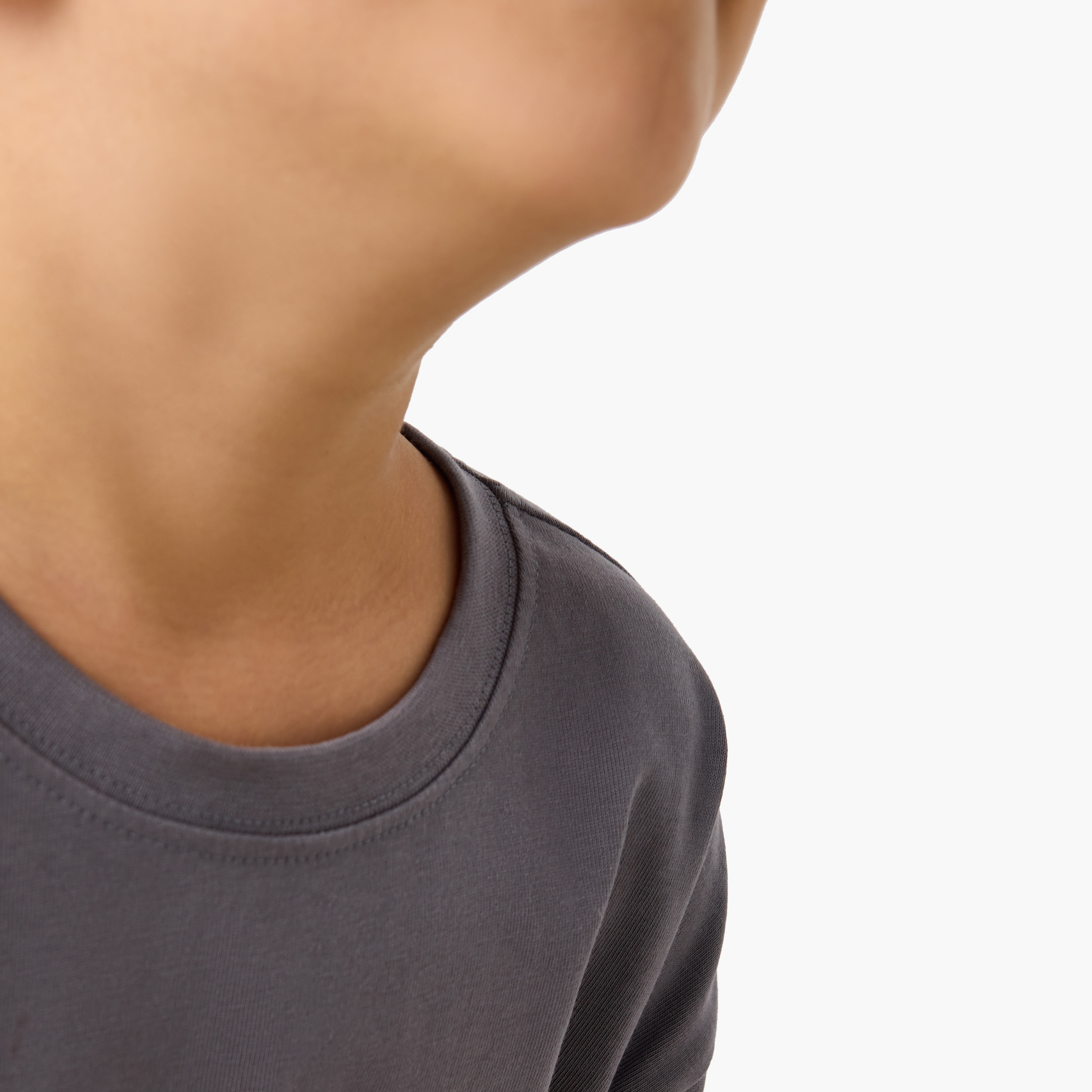 Juniors Solid T-shirt with Short Sleeves - Set of 2-boys-clothing-tshirtsandpolos-image-5
