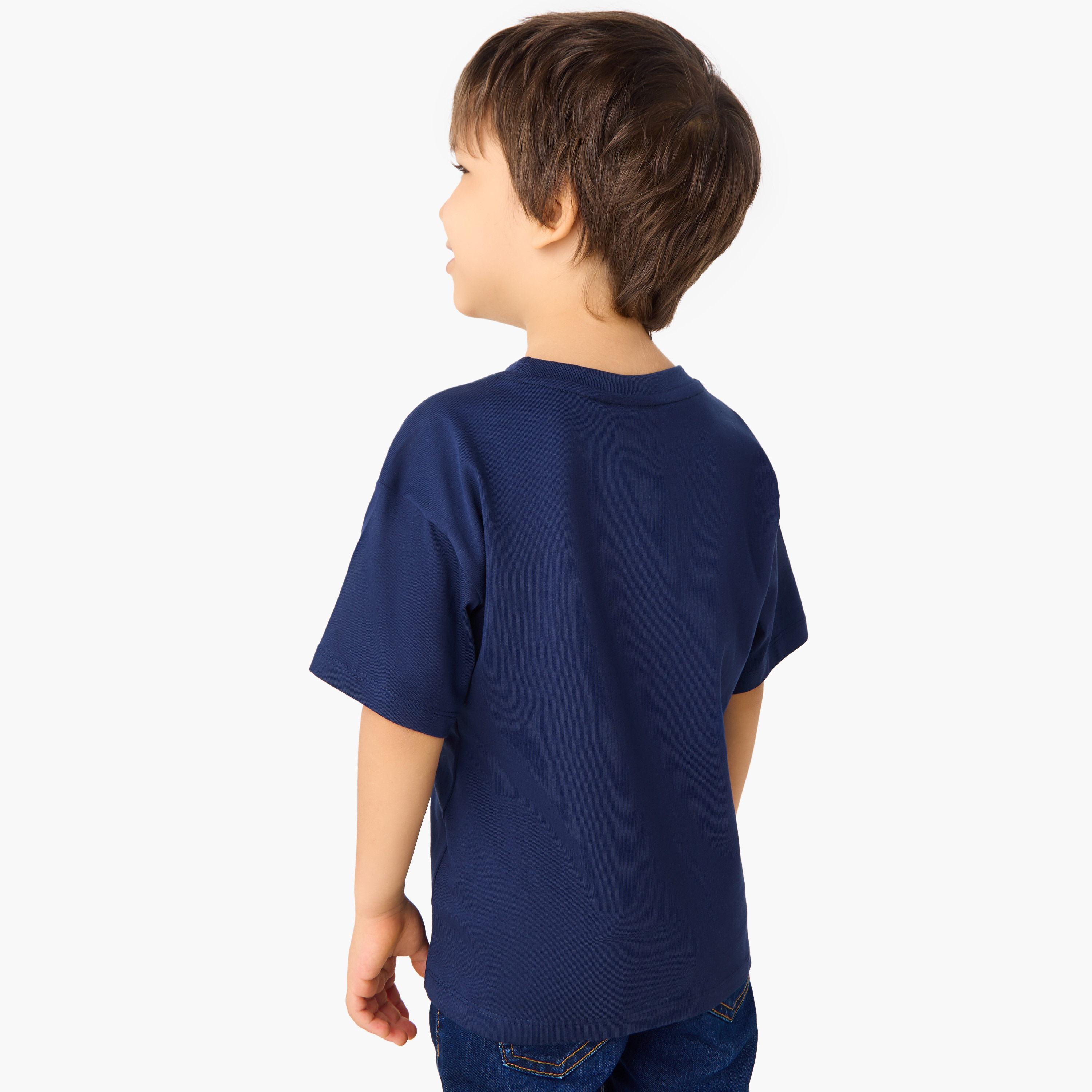 Juniors Solid T-shirt with Short Sleeves - Set of 2-boys-clothing-tshirtsandpolos-image-4