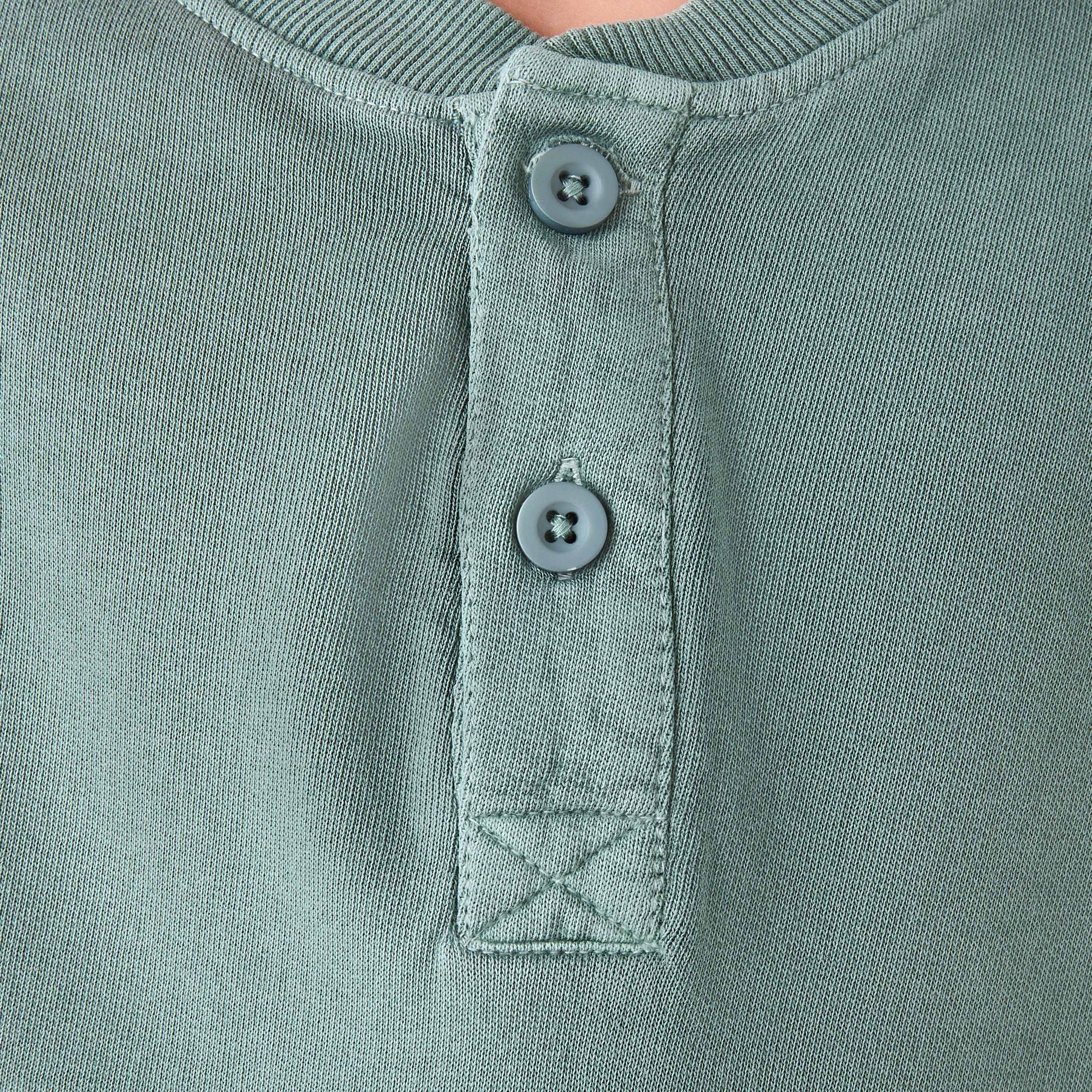 سويت شيرت سادة بأكمام طويلة وياقة هينلي من جونيورز-boys-clothing-sweatshirts-image-1