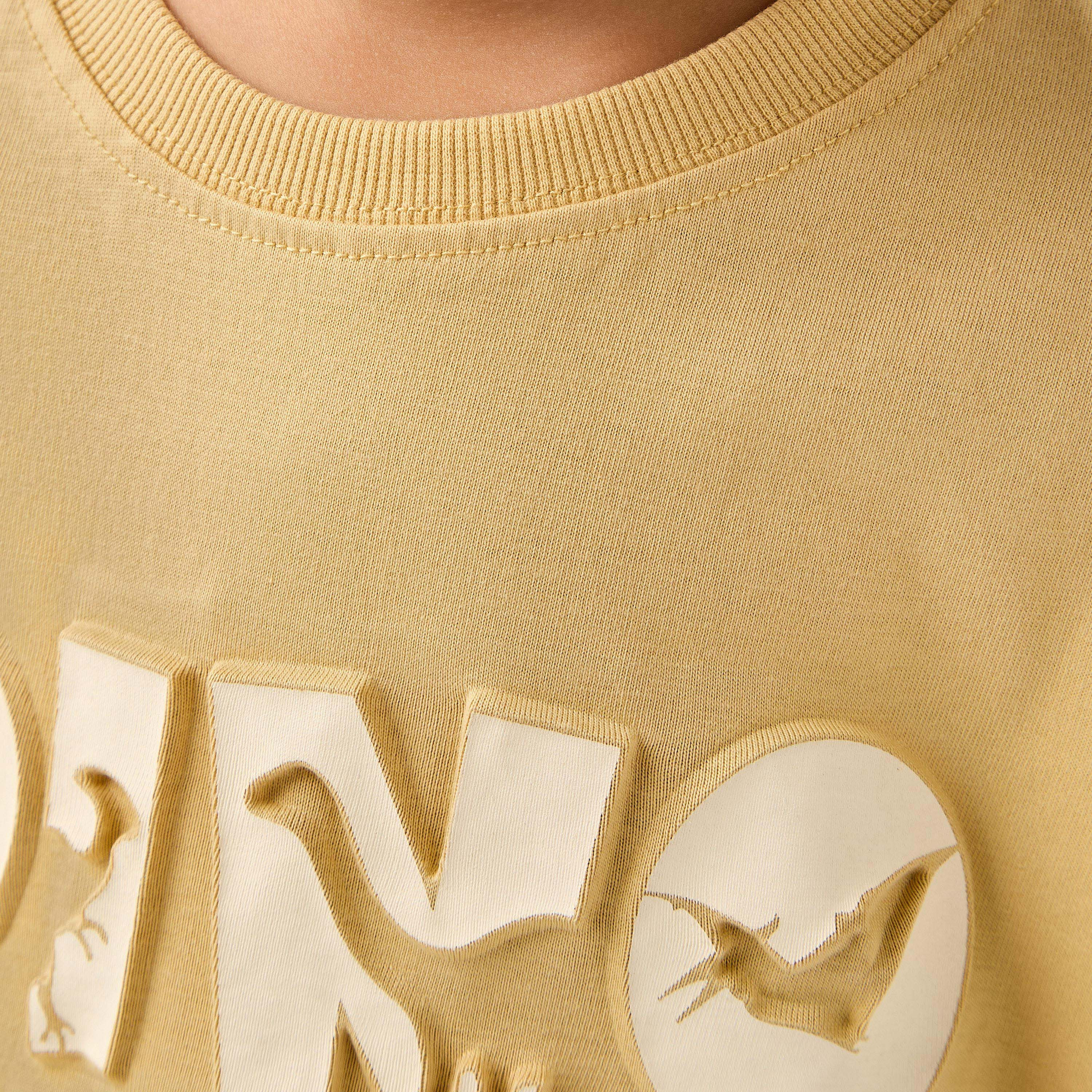 تيشيرت بأكمام قصيرة ونقوش ديناصور من جونيورز-boys-clothing-tshirtsandpolos-image-5