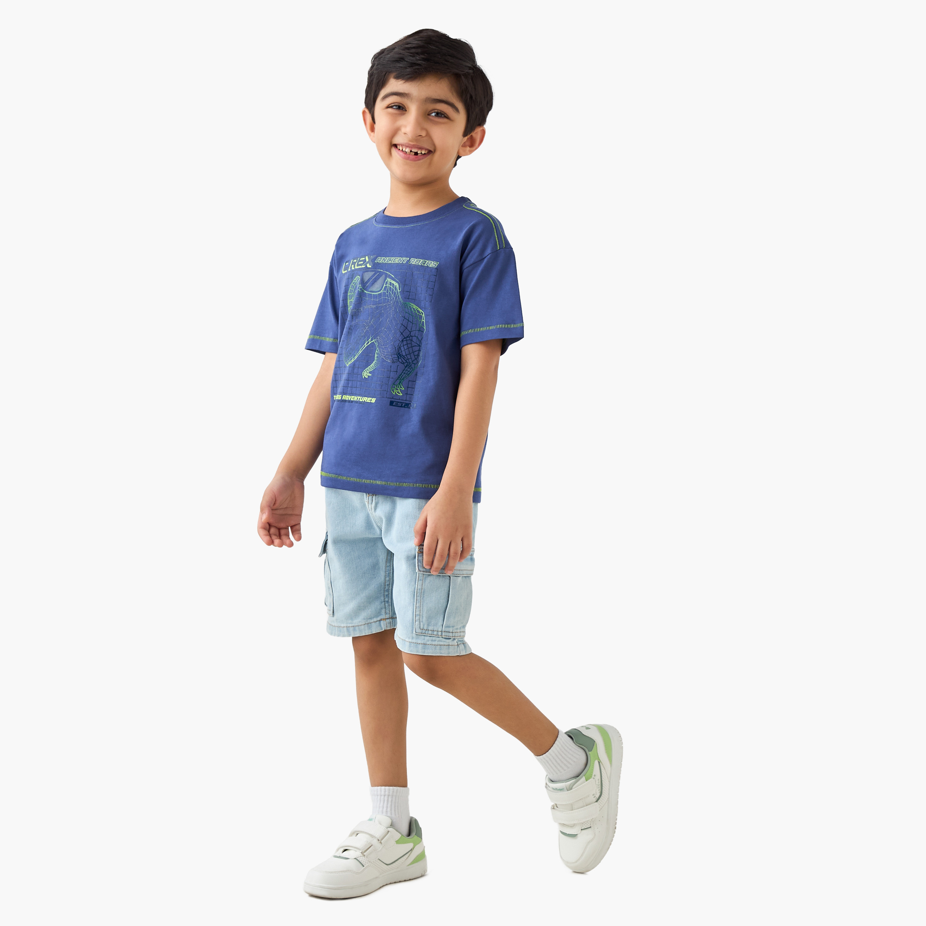 تيشيرت بطبعات ديناصور من جونيورز-boys-clothing-tshirtsandpolos-image-4