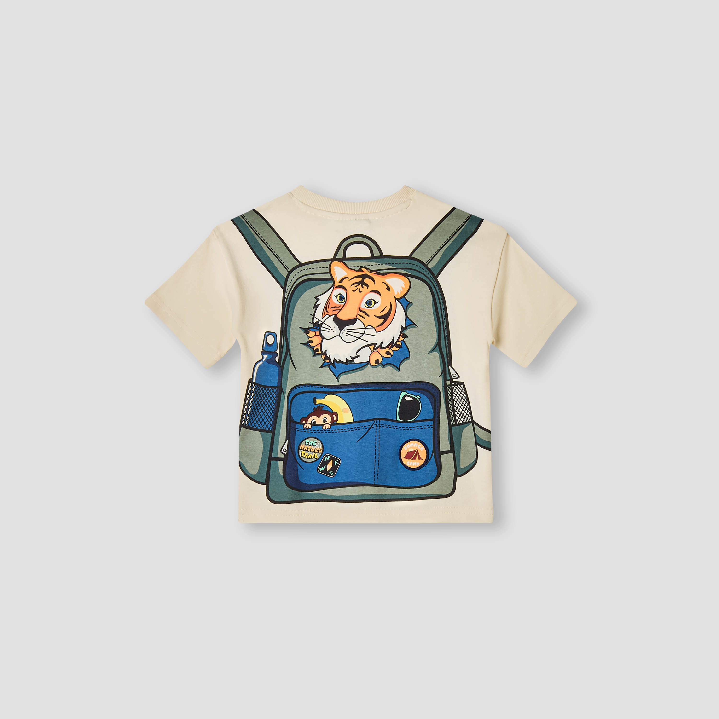 Juniors Backpack Print T-shirt with Short Sleeves-boys-clothing-tshirtsandpolos-image-2