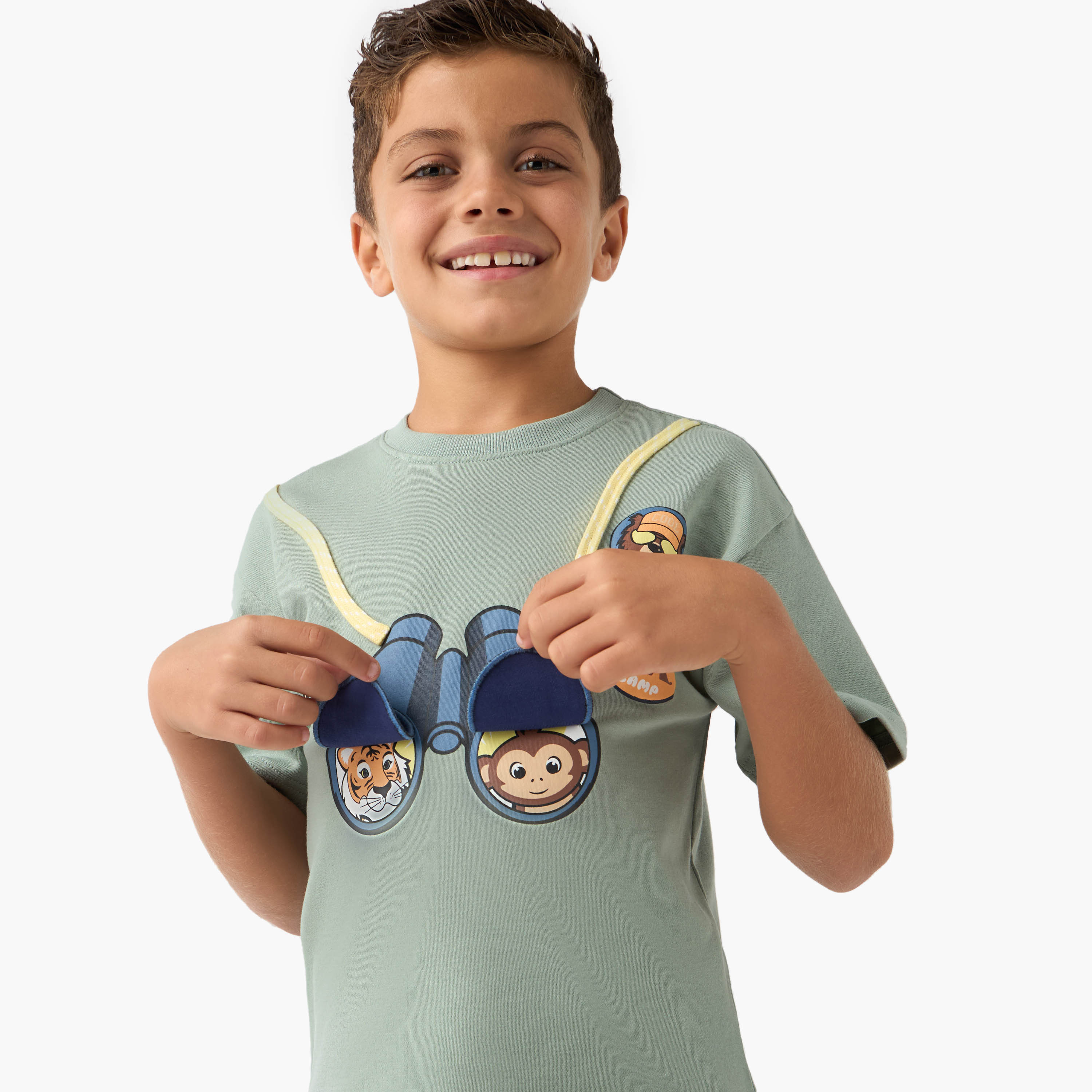 Juniors Printed T-shirt with Crew Neck-boys-clothing-tshirtsandpolos-image-4