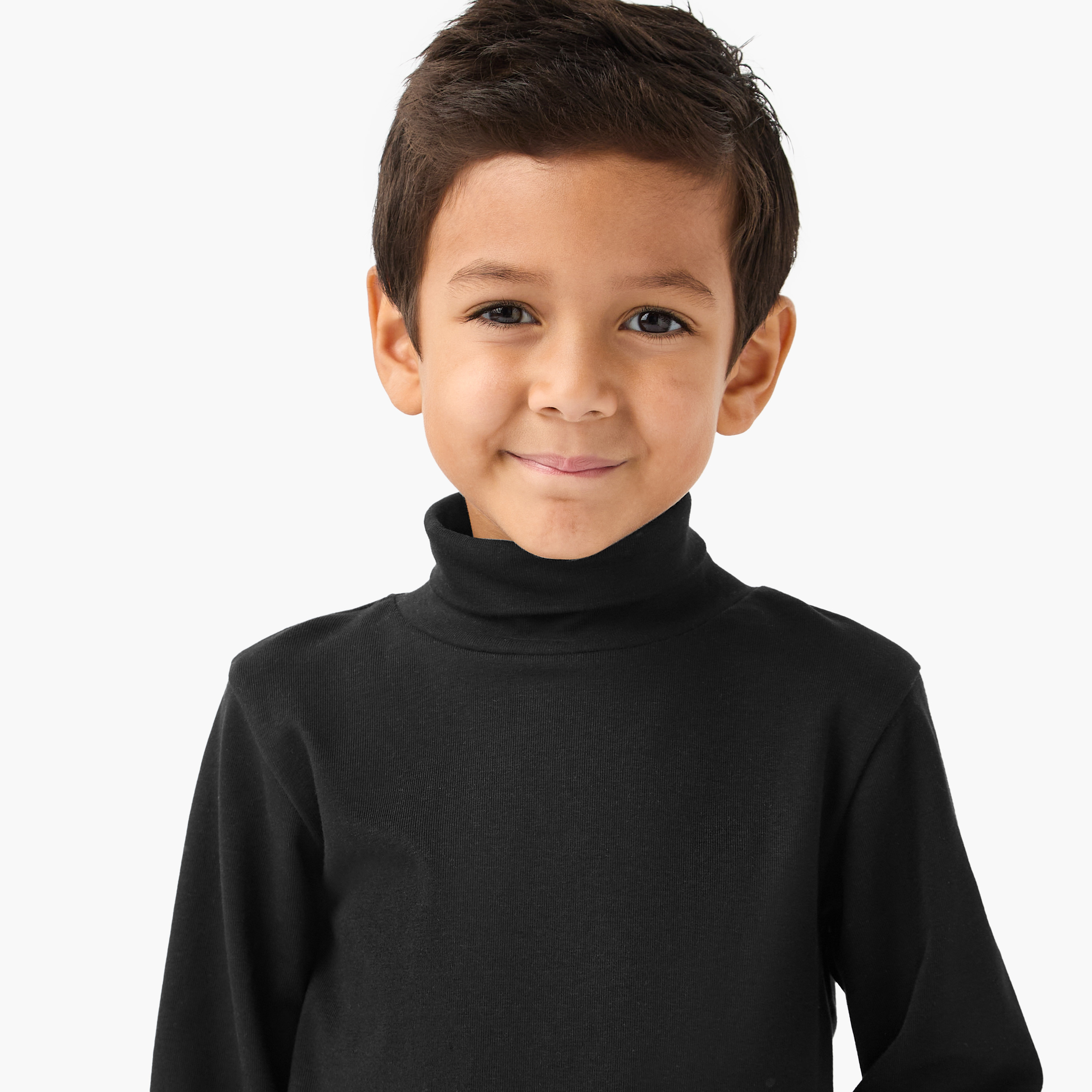 Juniors Boys Turtleneck T-shirt - Cotton Blend - Long Sleeves-boys-clothing-tshirtsandpolos-image-4