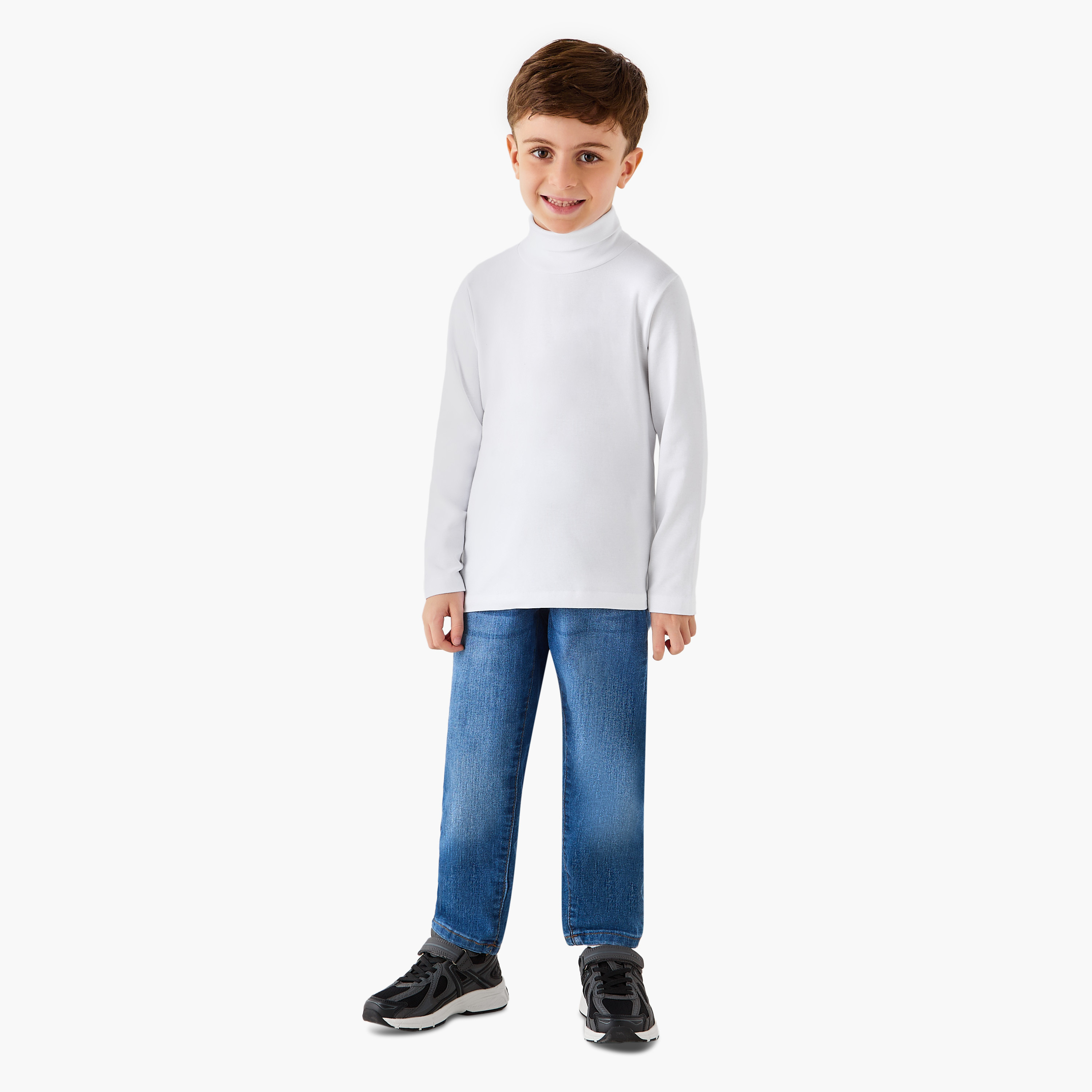Juniors Boys Turtleneck T-shirt - Cotton Blend - Long Sleeves-boys-clothing-tshirtsandpolos-image-2