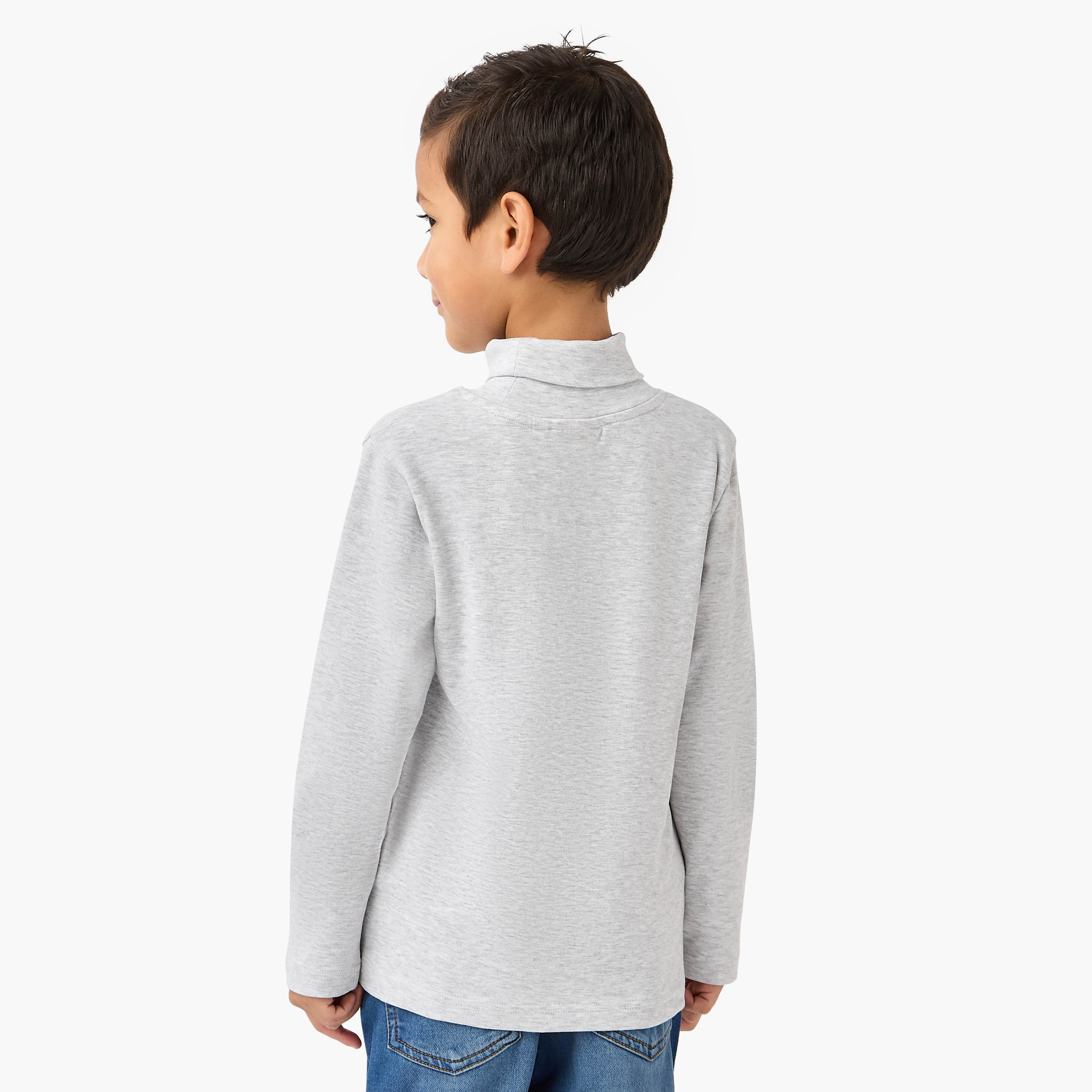 Juniors Boys Turtleneck T-shirt - Cotton Blend - Long Sleeves-boys-clothing-tshirtsandpolos-image-3