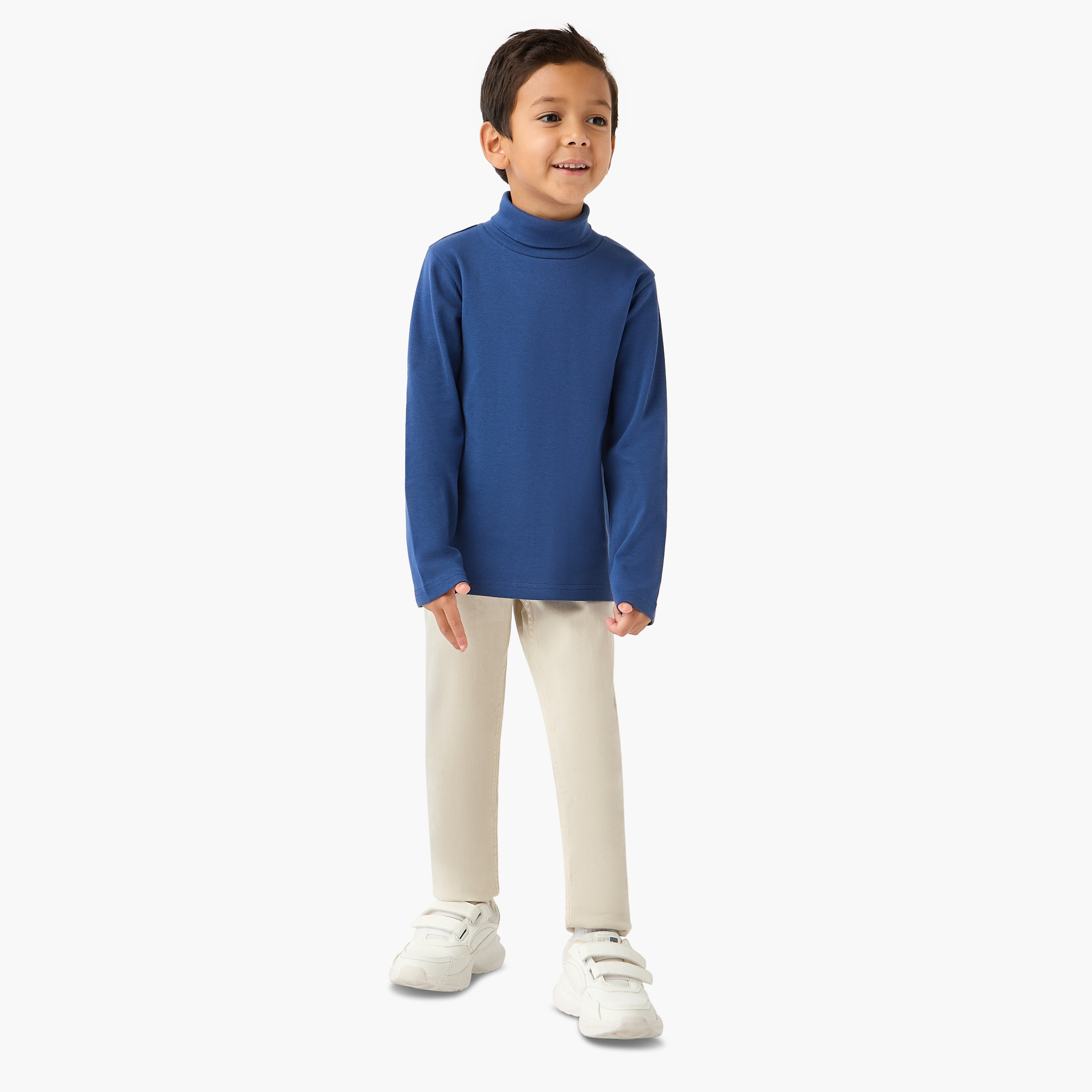 Juniors Boys Turtleneck T-shirt - Cotton Blend - Long Sleeves-boys-clothing-tshirtsandpolos-image-2
