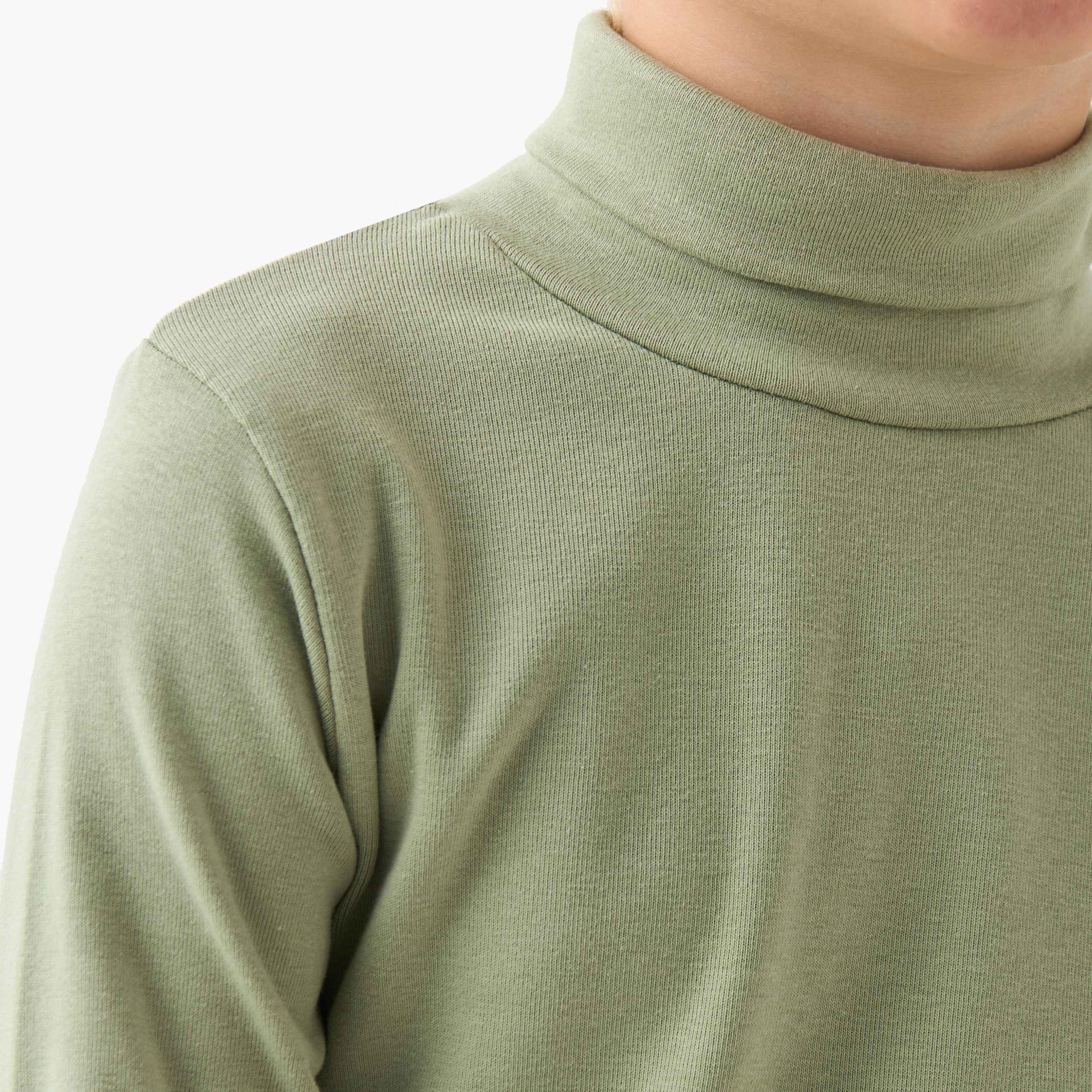 Juniors Boys Turtleneck T-shirt - Cotton Blend - Long Sleeves-boys-clothing-tshirtsandpolos-image-5