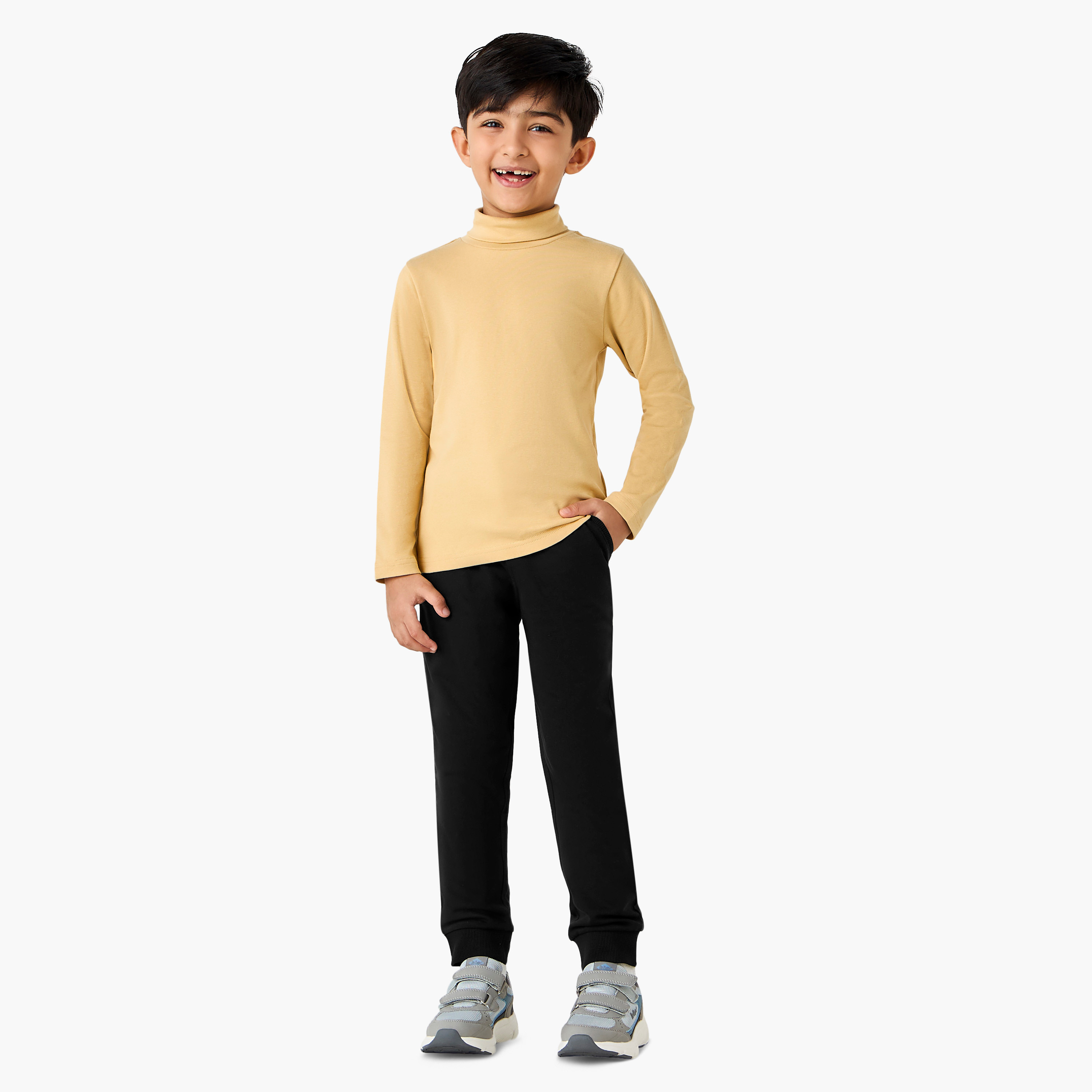 Juniors Boys Turtleneck T-shirt - Cotton Blend - Long Sleeves-boys-clothing-tshirtsandpolos-image-2