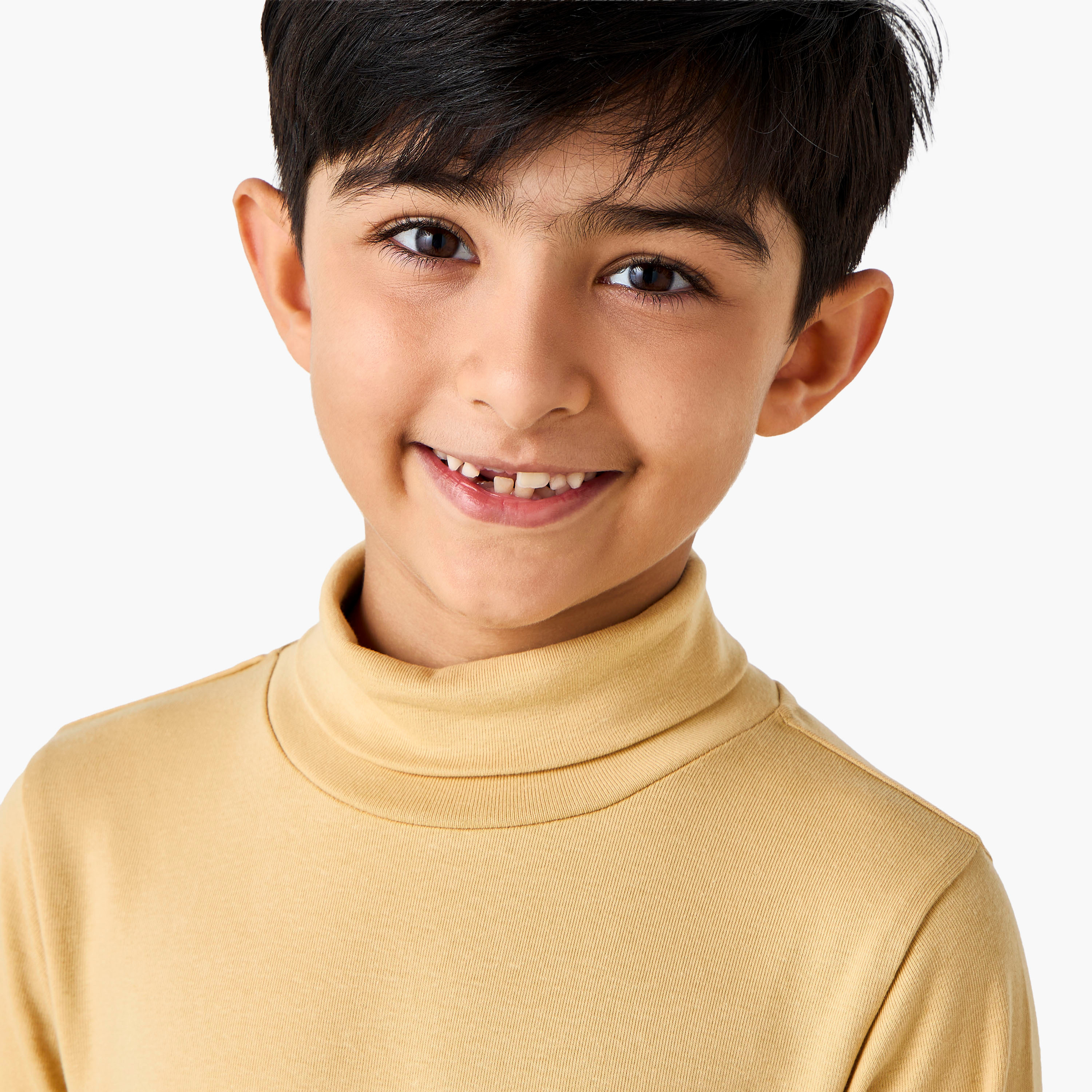 Juniors Boys Turtleneck T-shirt - Cotton Blend - Long Sleeves-boys-clothing-tshirtsandpolos-image-4