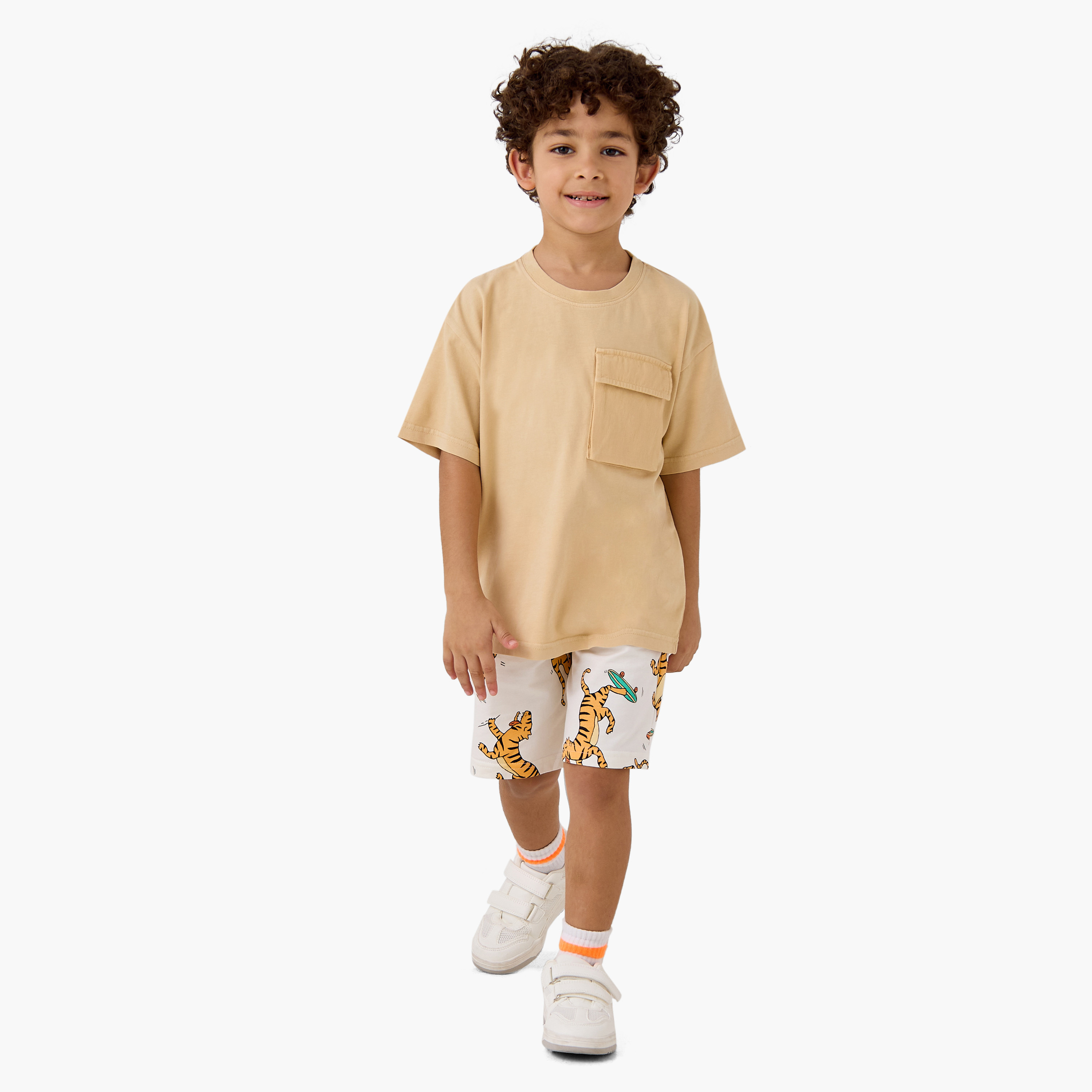 Juniors Solid T-shirt with Short Sleeves and Flap Pocket-boys-clothing-tshirtsandpolos-image-2