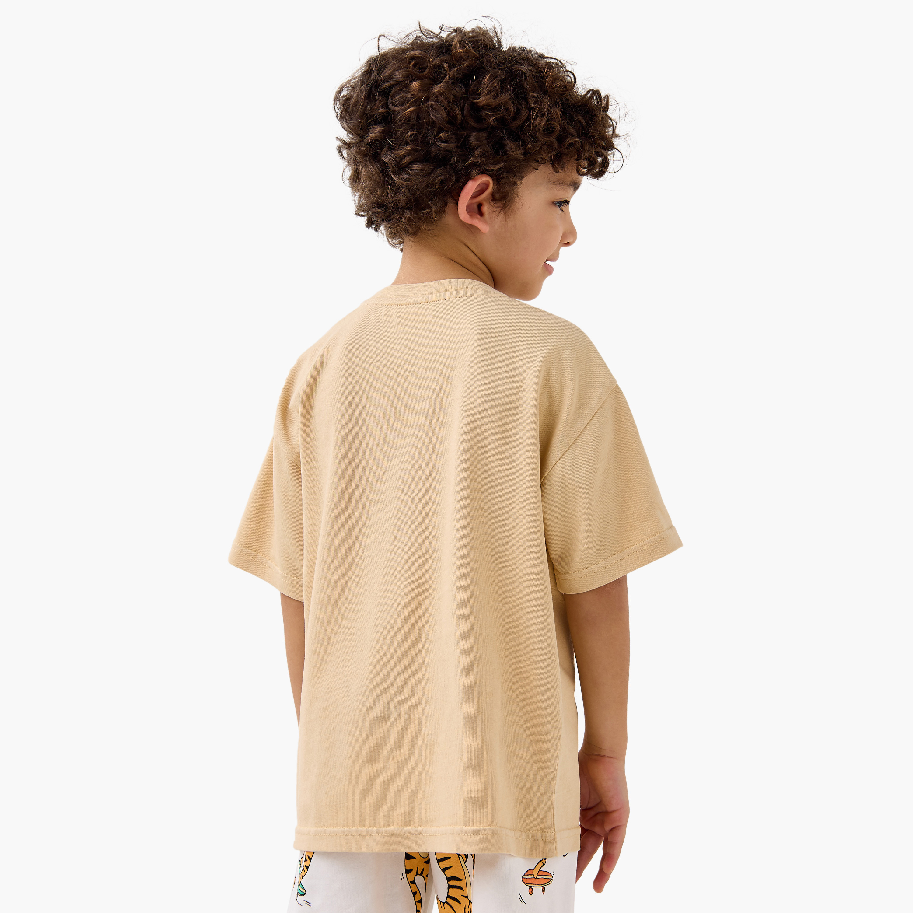 Juniors Solid T-shirt with Short Sleeves and Flap Pocket-boys-clothing-tshirtsandpolos-image-3