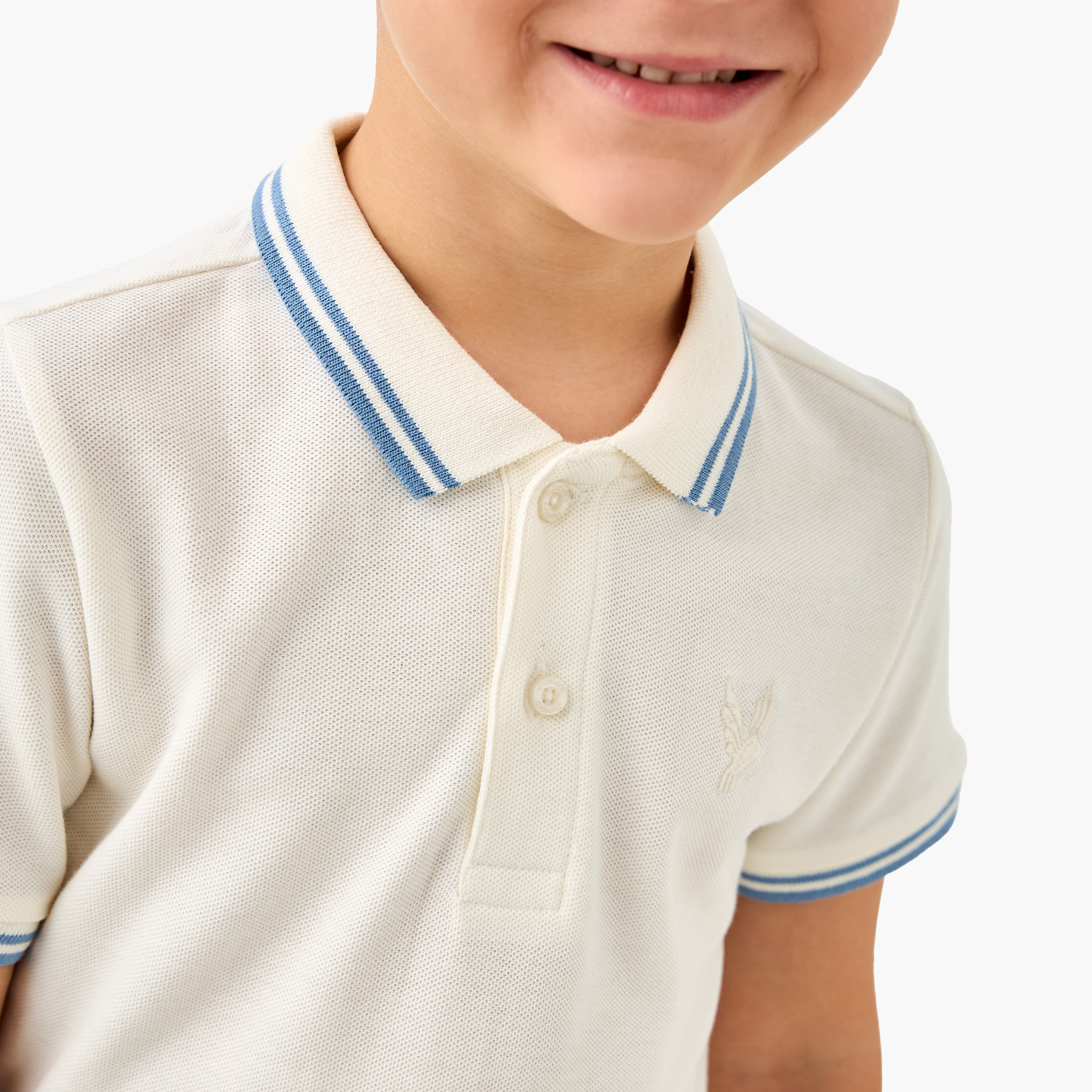 Juniors Tipping Detail Polo T-shirt with Short Sleeves-boys-clothing-tshirtsandpolos-image-4