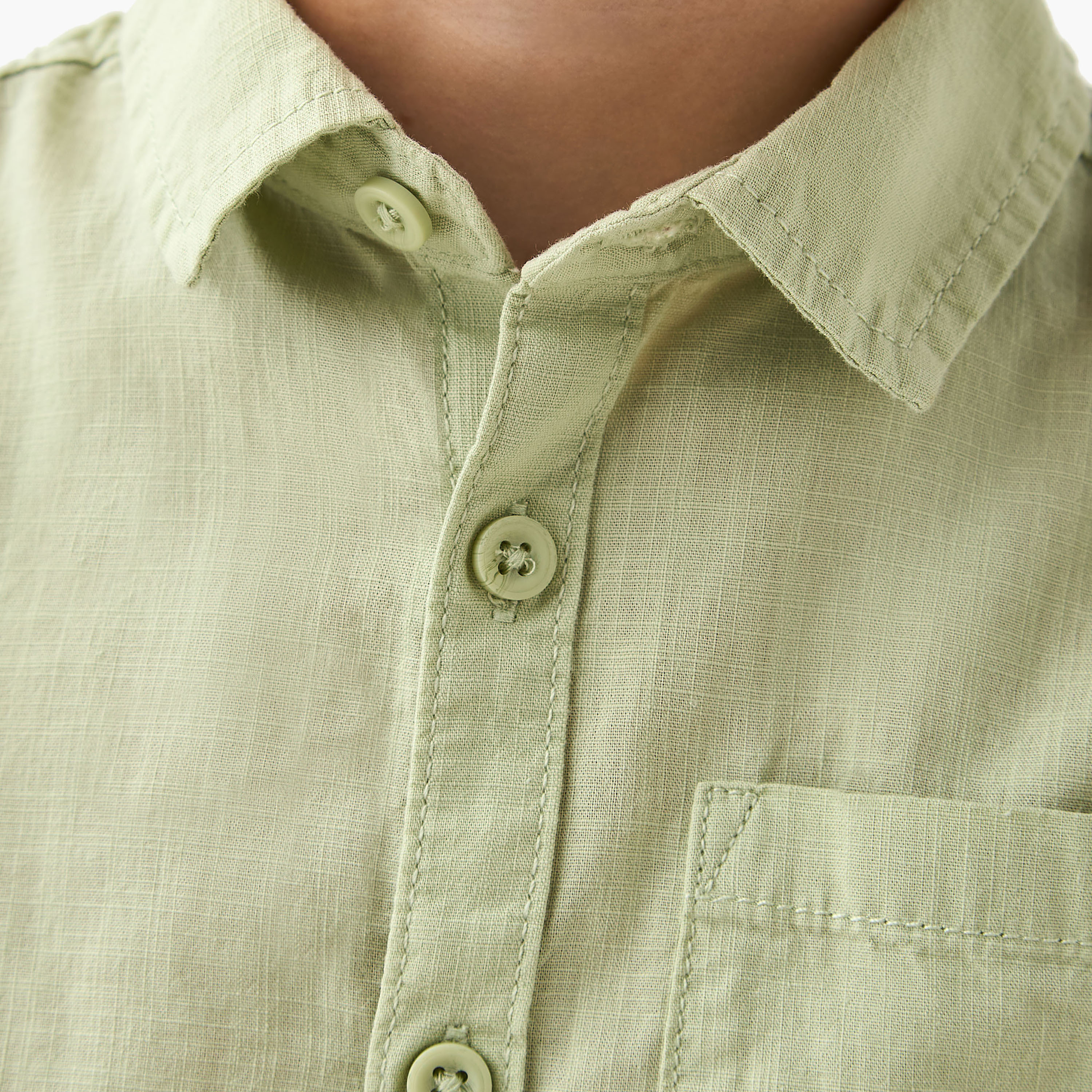 Juniors Long Sleeves Shirt with Chest Pocket-boys-clothing-shirts-image-5