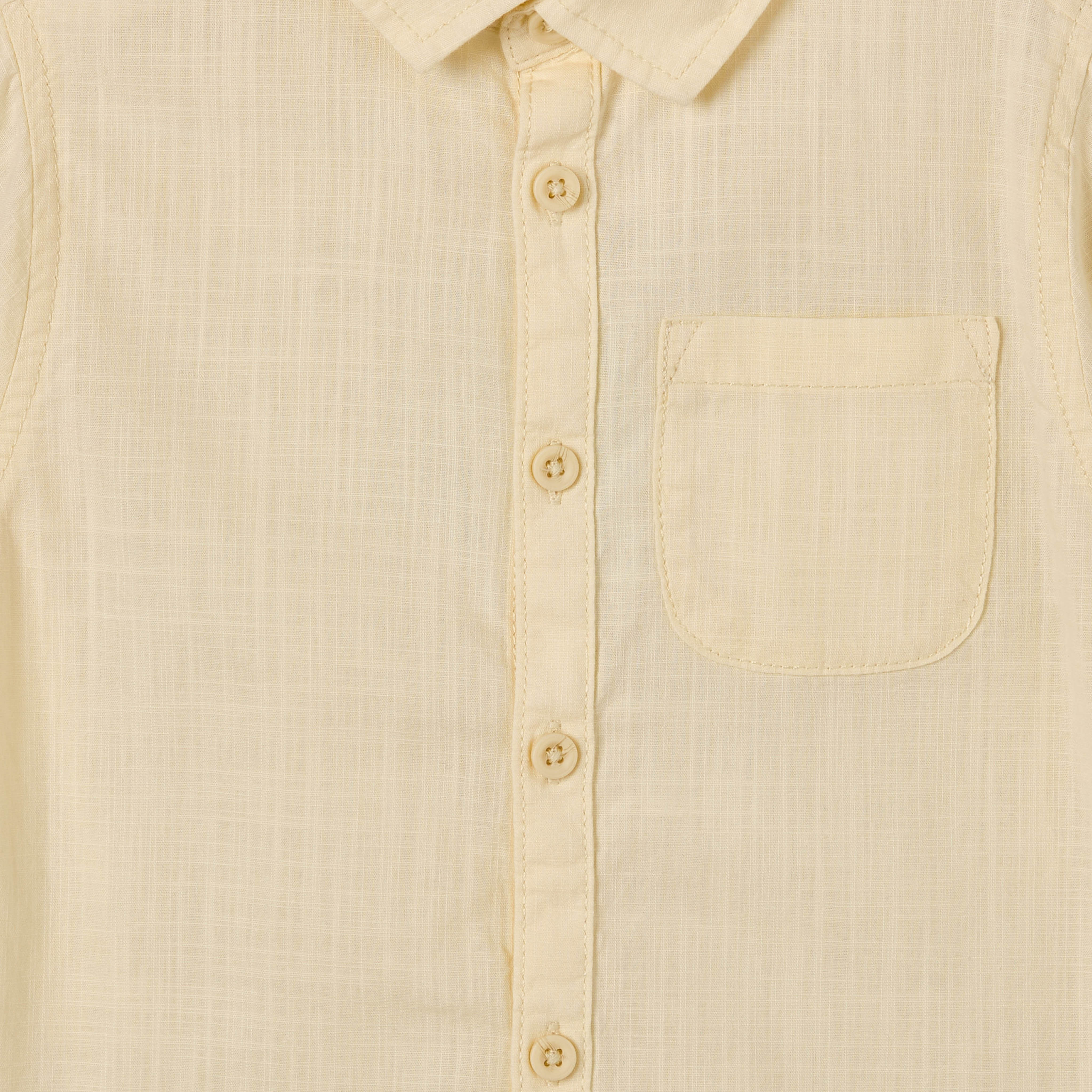 Juniors Long Sleeve Shirt with Solid Design-boys-clothing-shirts-image-4