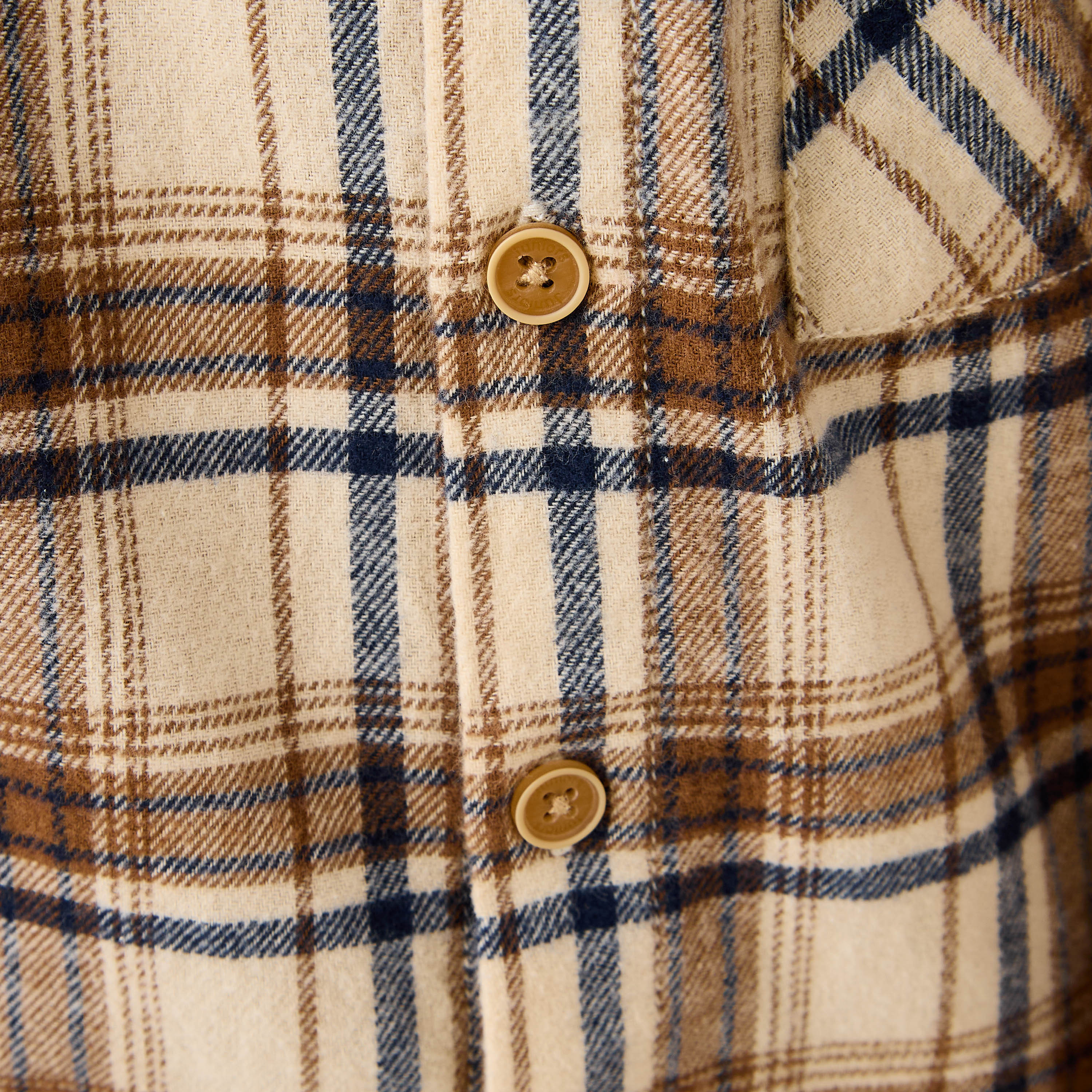 Juniors Checked Shirt with Long Sleeves-boys-clothing-shirts-image-5