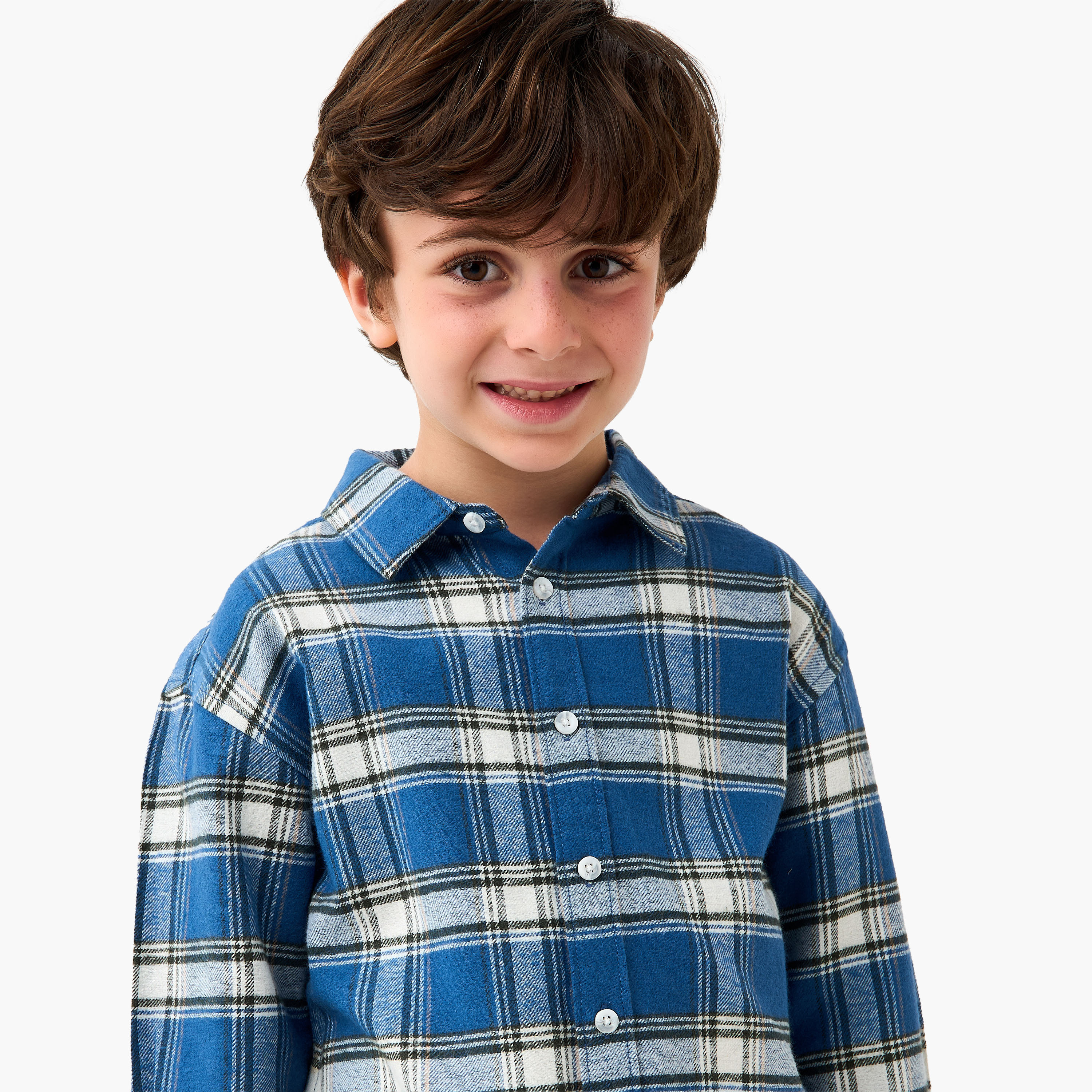 قميص كاروهات بأكمام طويلة من جونيورز-boys-clothing-shirts-image-4