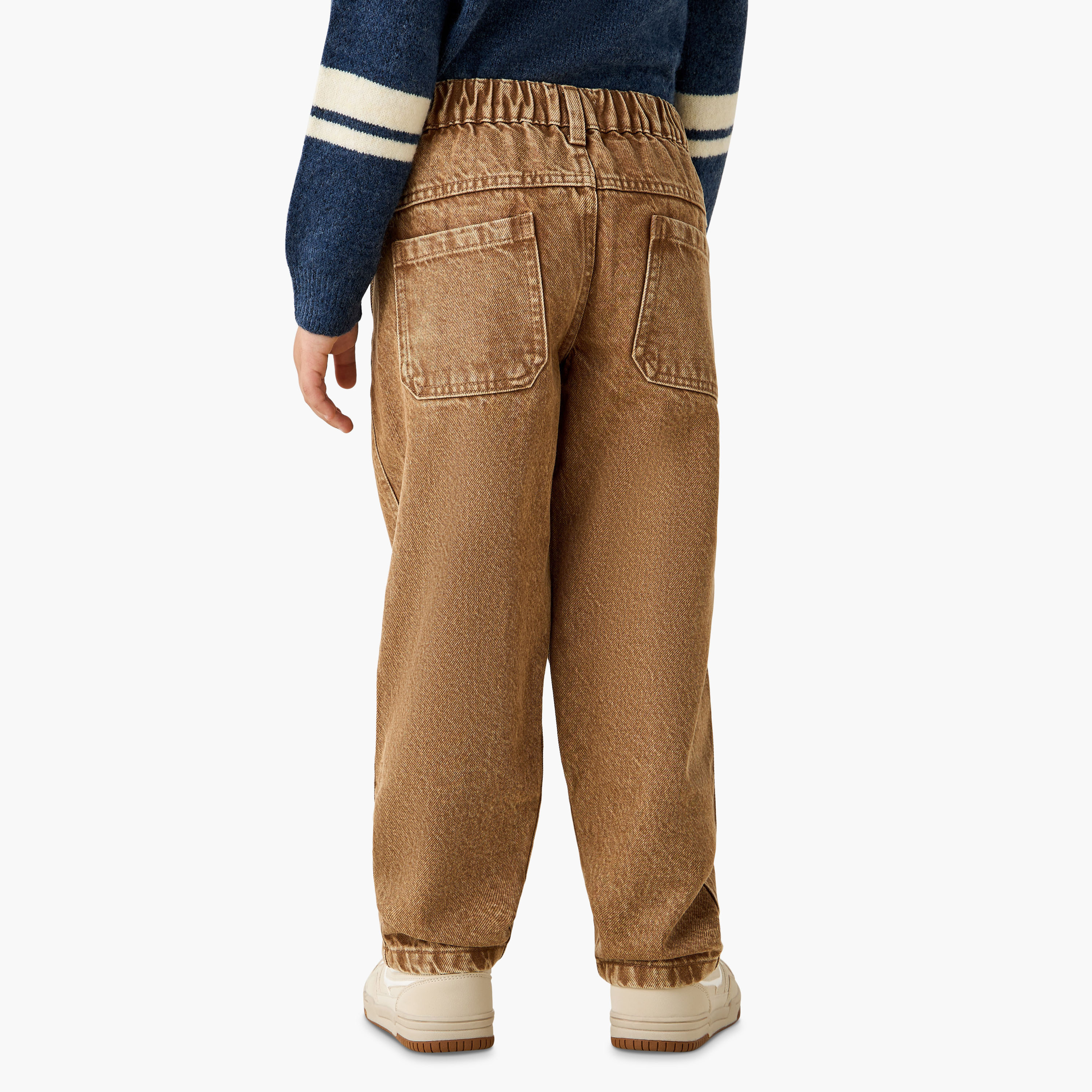 Juniors Boys Jeans with Pockets - Cotton  - Relaxed Fit-baby-boys-clothing-bottoms-jeans-image-3