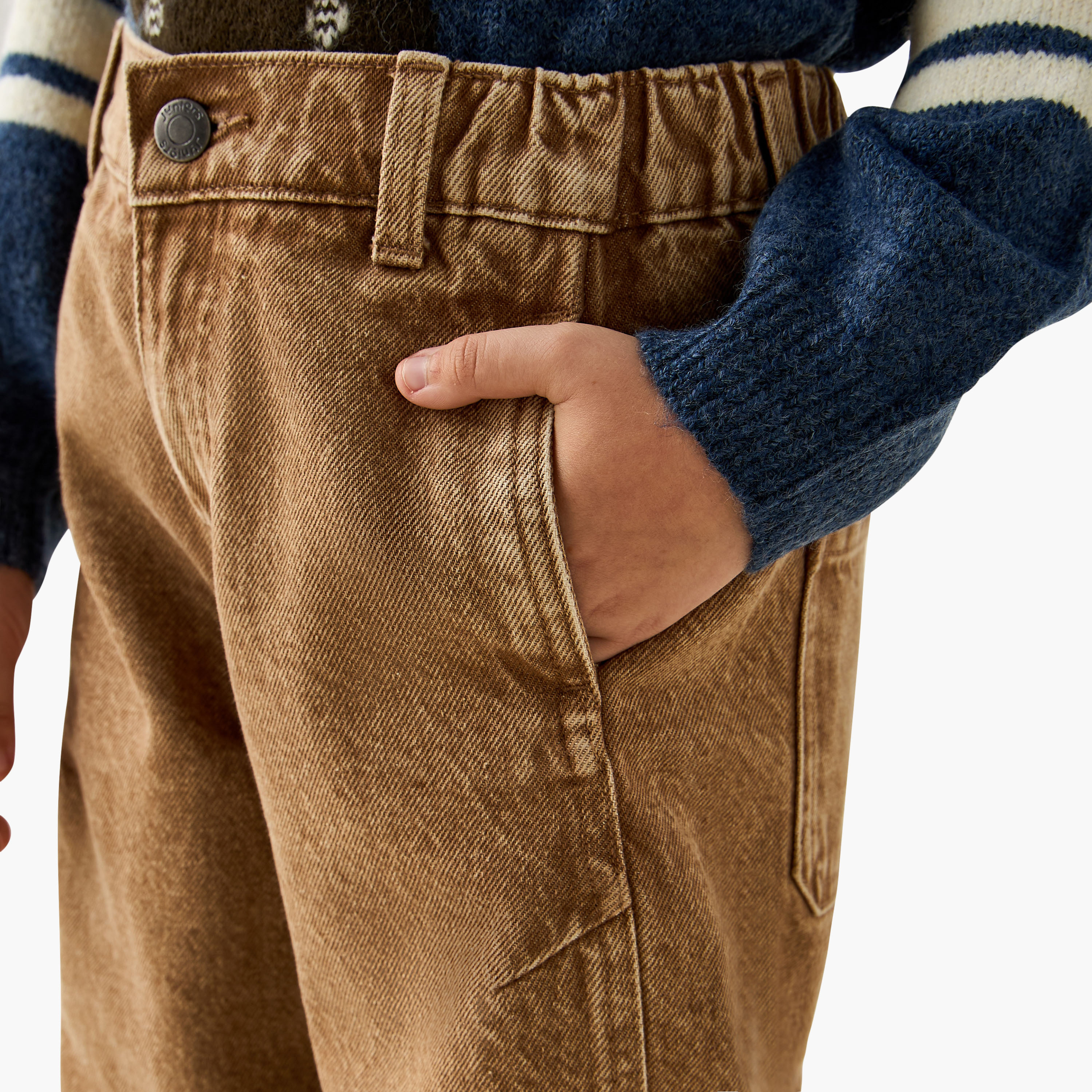 Juniors Boys Jeans with Pockets - Cotton  - Relaxed Fit-baby-boys-clothing-bottoms-jeans-image-4