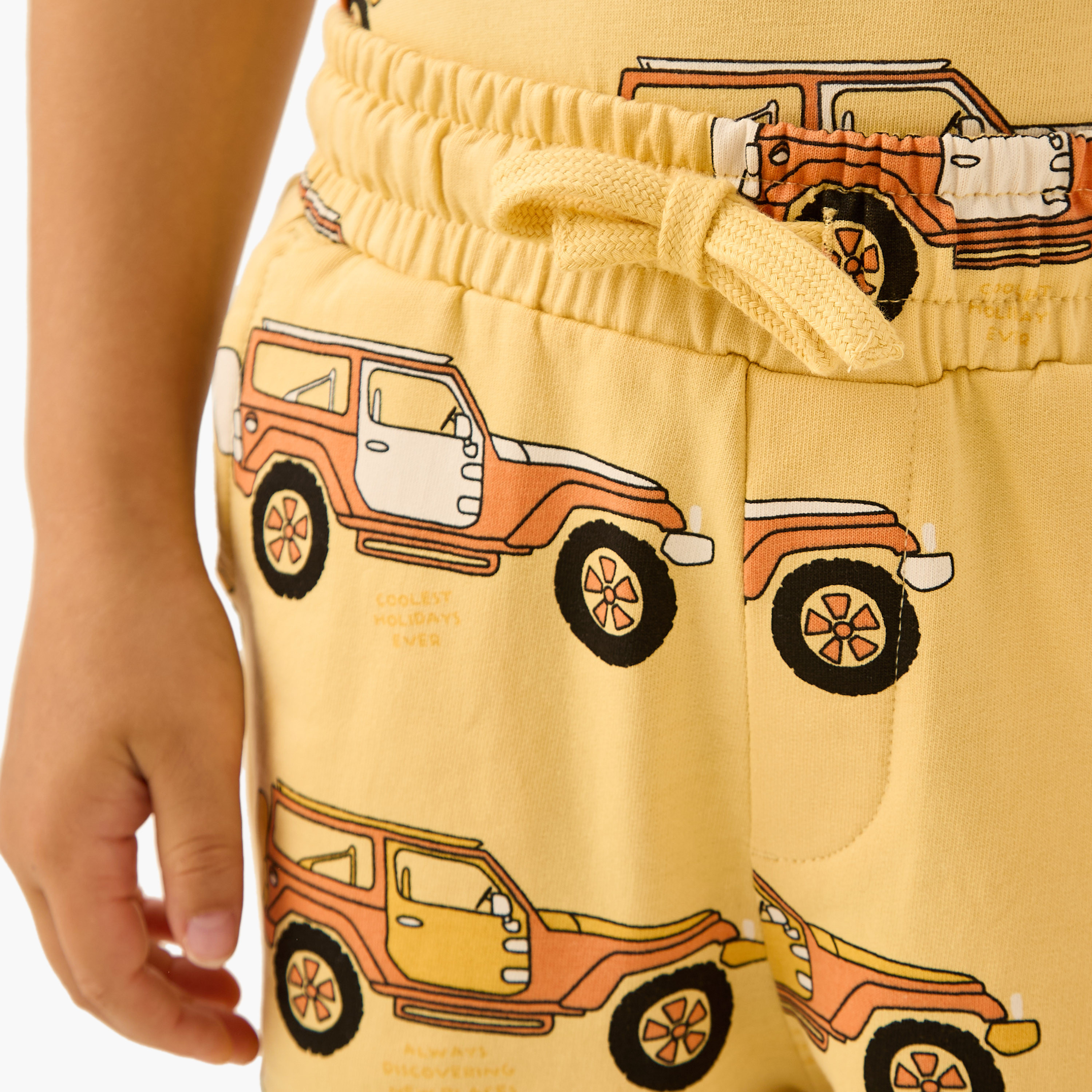 Juniors All-Over Vehicle Print Shorts with Drawstring Closure-boys-clothing-bottoms-shorts-image-5