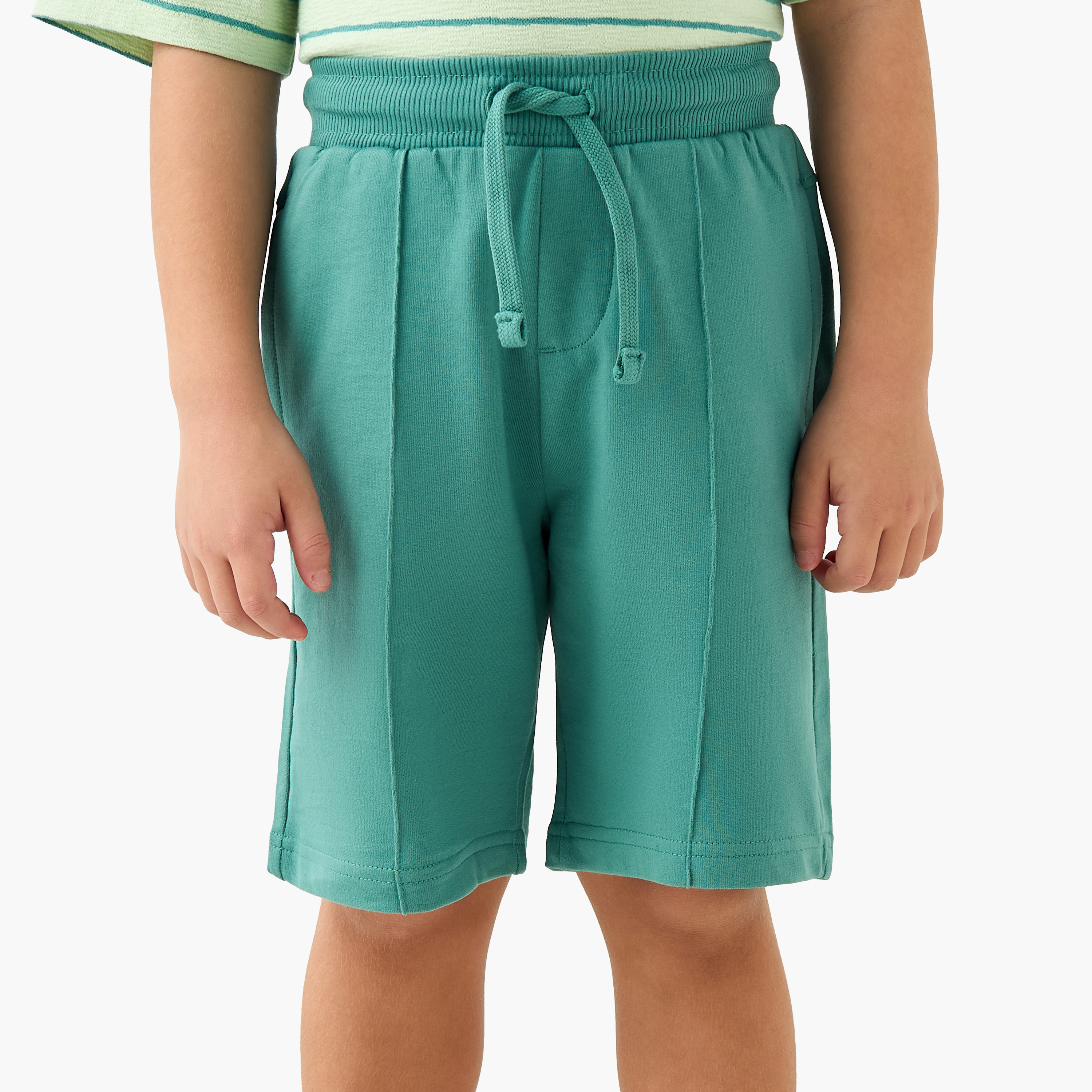 Juniors Panelled Shorts with Pockets-boys-clothing-bottoms-shorts-image-1