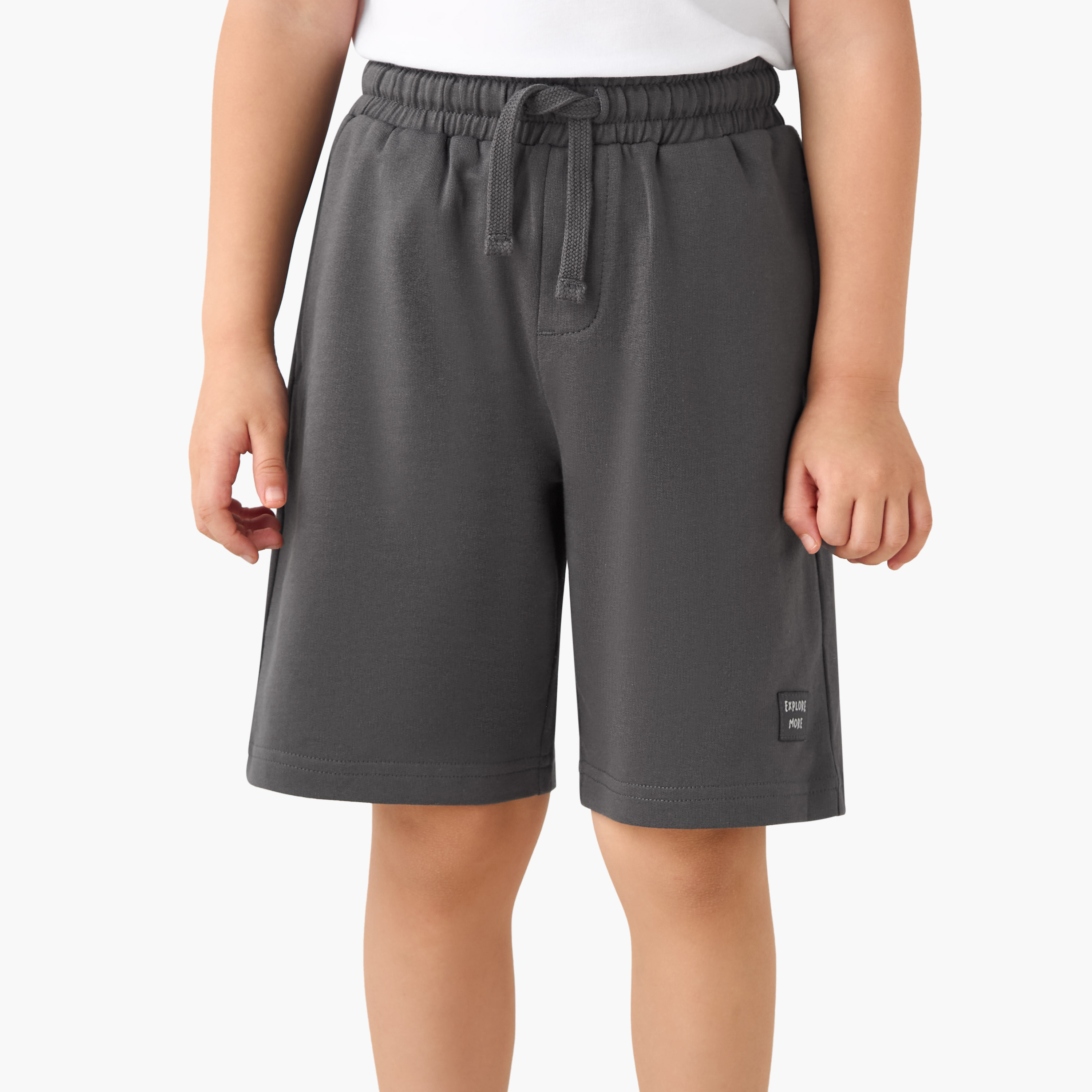 Juniors Boys Shorts with Pockets - Cotton - Drawstring Waist-baby-boys-clothing-bottoms-shorts-image-1