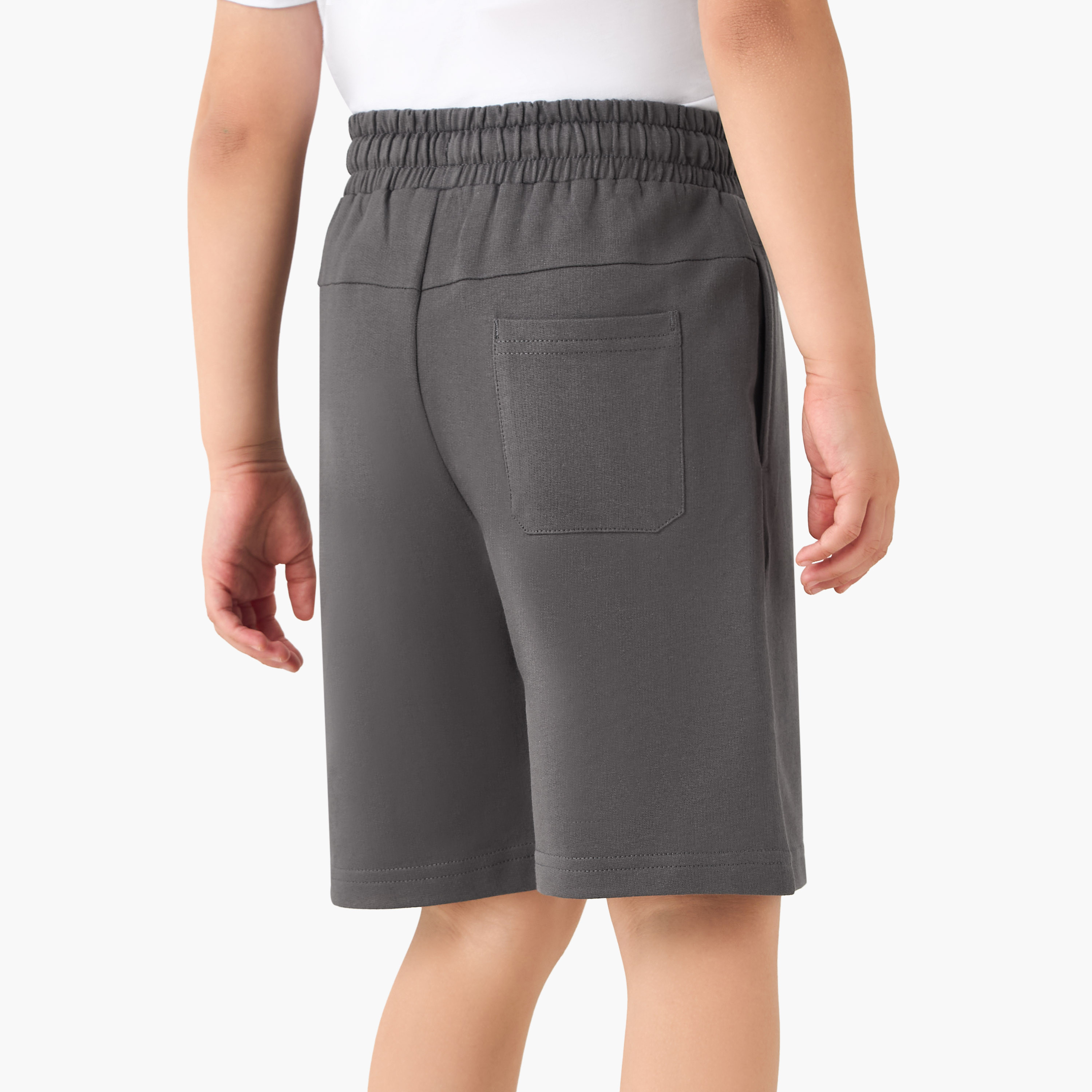 Juniors Boys Shorts with Pockets - Cotton - Drawstring Waist-baby-boys-clothing-bottoms-shorts-image-3