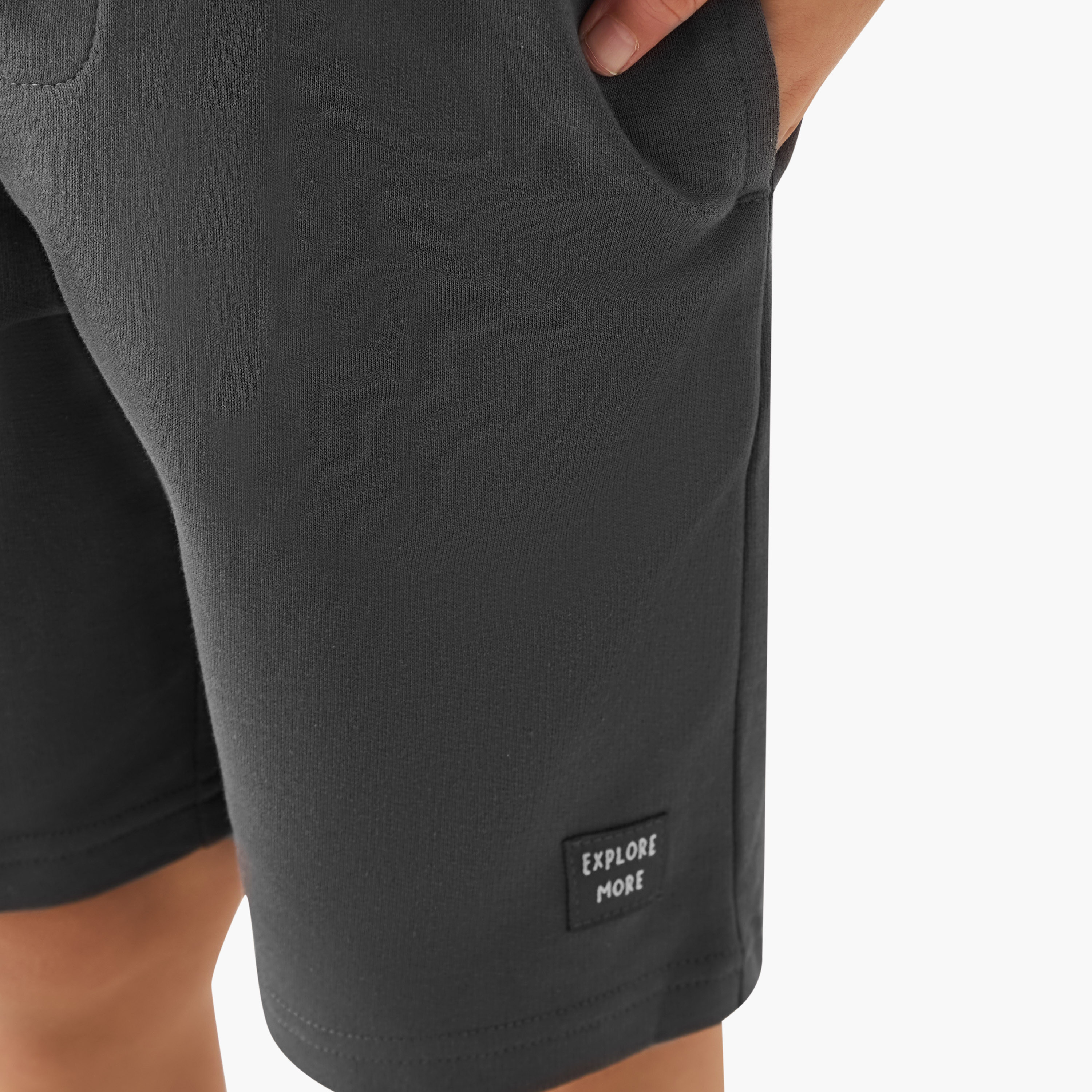 Juniors Boys Shorts with Pockets - Cotton - Drawstring Waist-baby-boys-clothing-bottoms-shorts-image-4