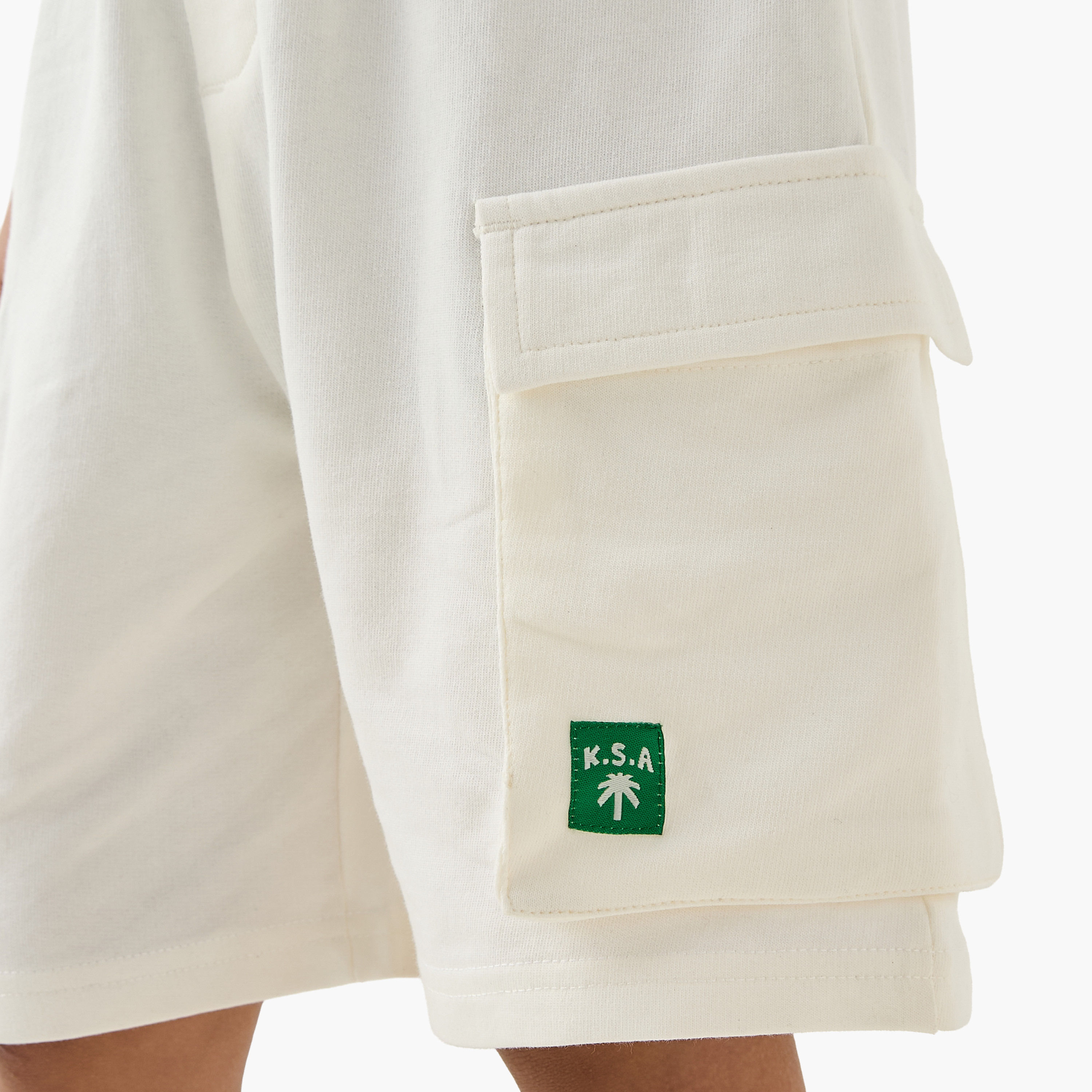 Juniors KSA National Day Applique Cargo Shorts with Drawstring Closure-boys-clothing-bottoms-shorts-image-4