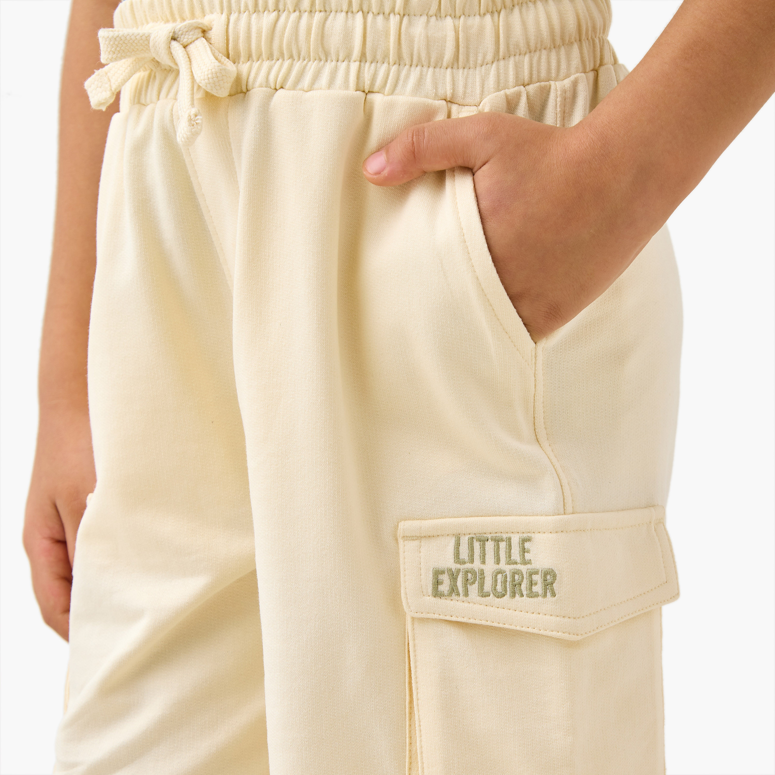 Juniors Textured Shorts with Pockets and Drawstring Closure-boys-clothing-bottoms-shorts-image-4