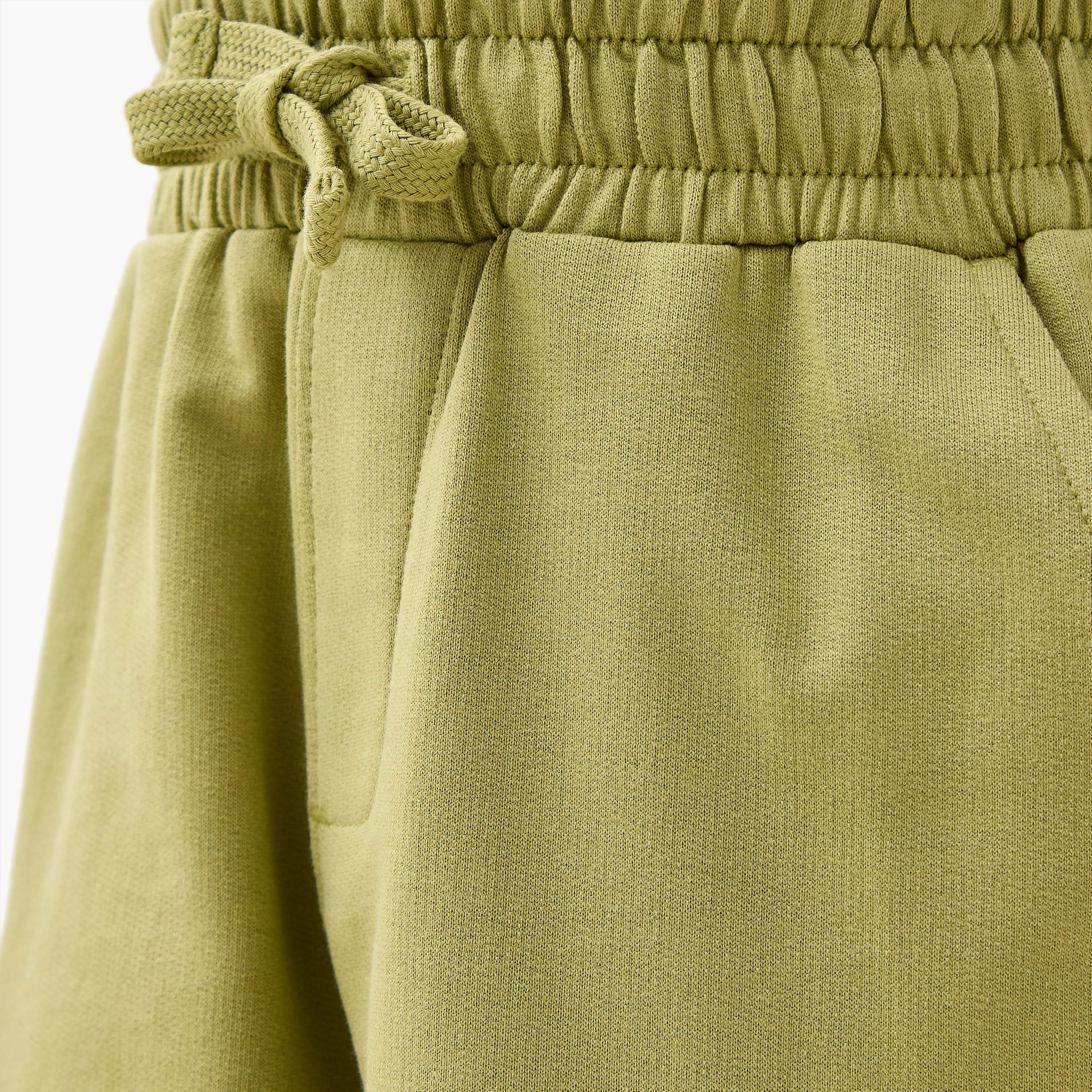 Juniors Solid Shorts with Pockets and Drawstring Closure-boys-clothing-bottoms-shorts-image-5
