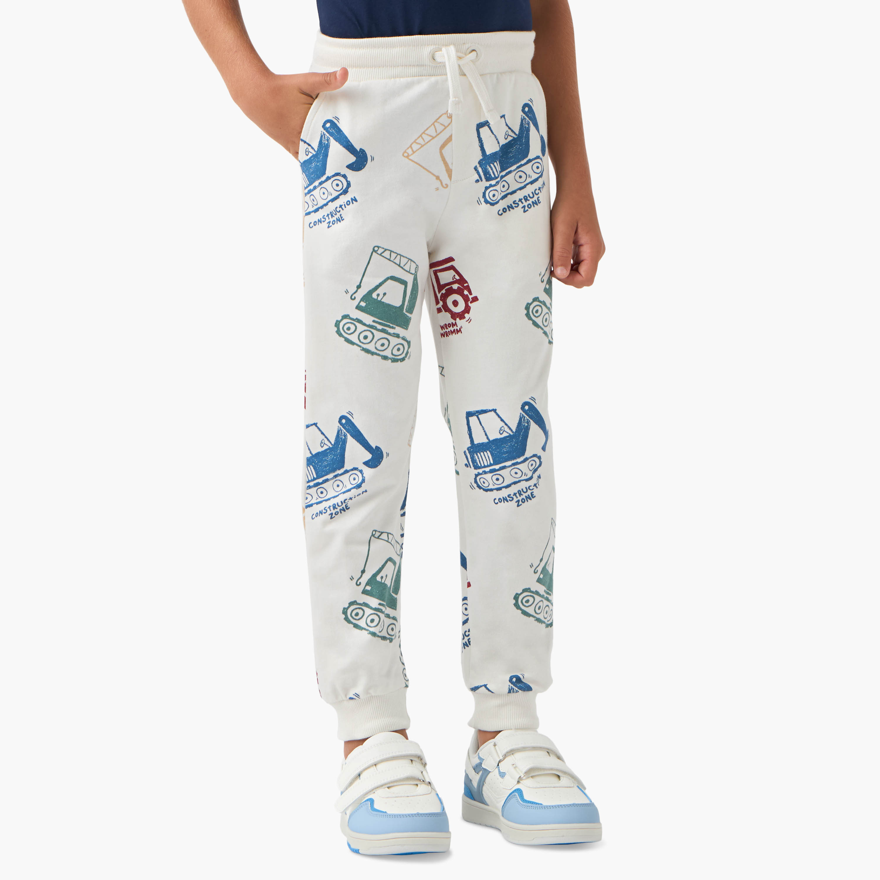 Juniors Printed Joggers with Pockets-boys-clothing-bottoms-joggersandtrackpants-image-1