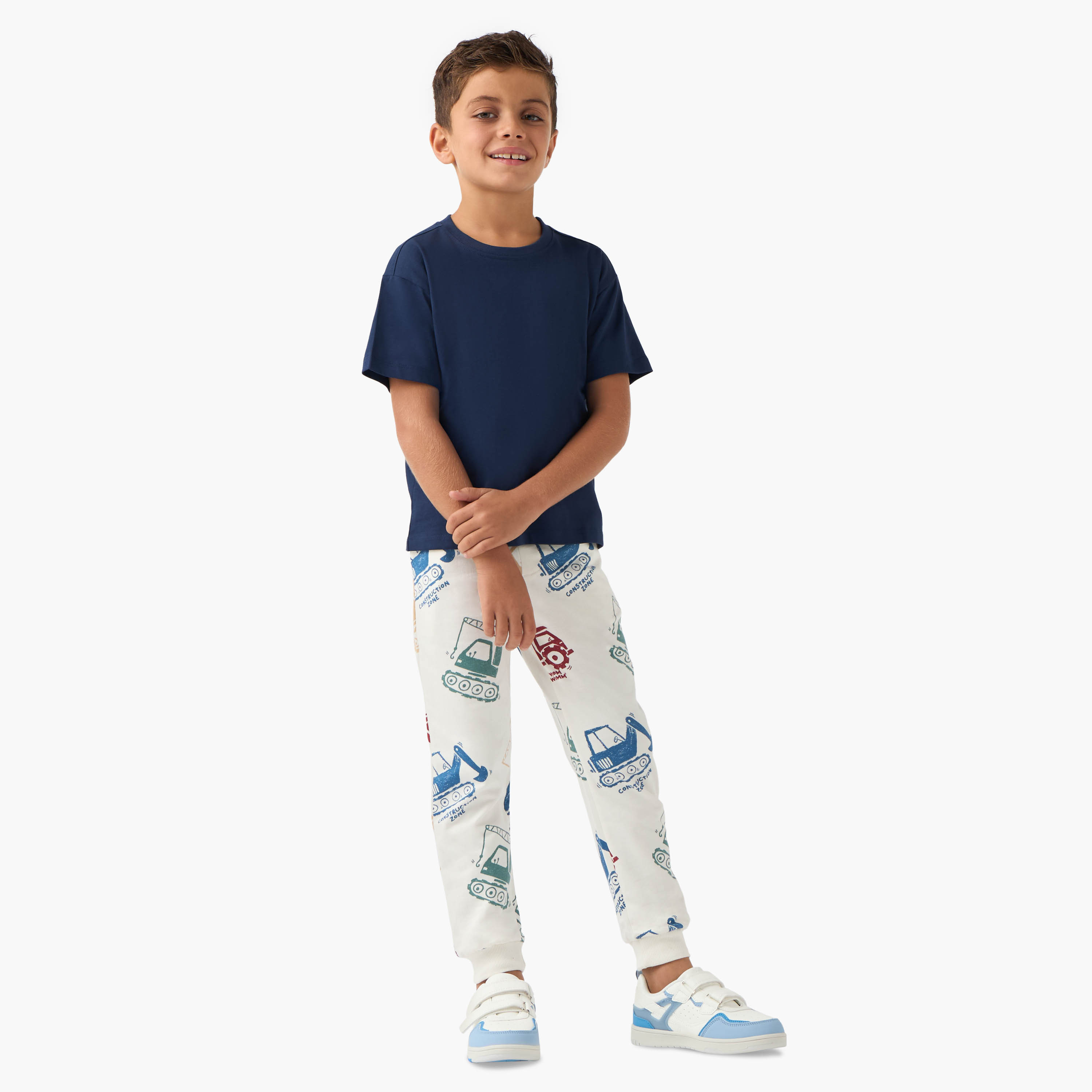 Juniors Printed Joggers with Pockets-boys-clothing-bottoms-joggersandtrackpants-image-2