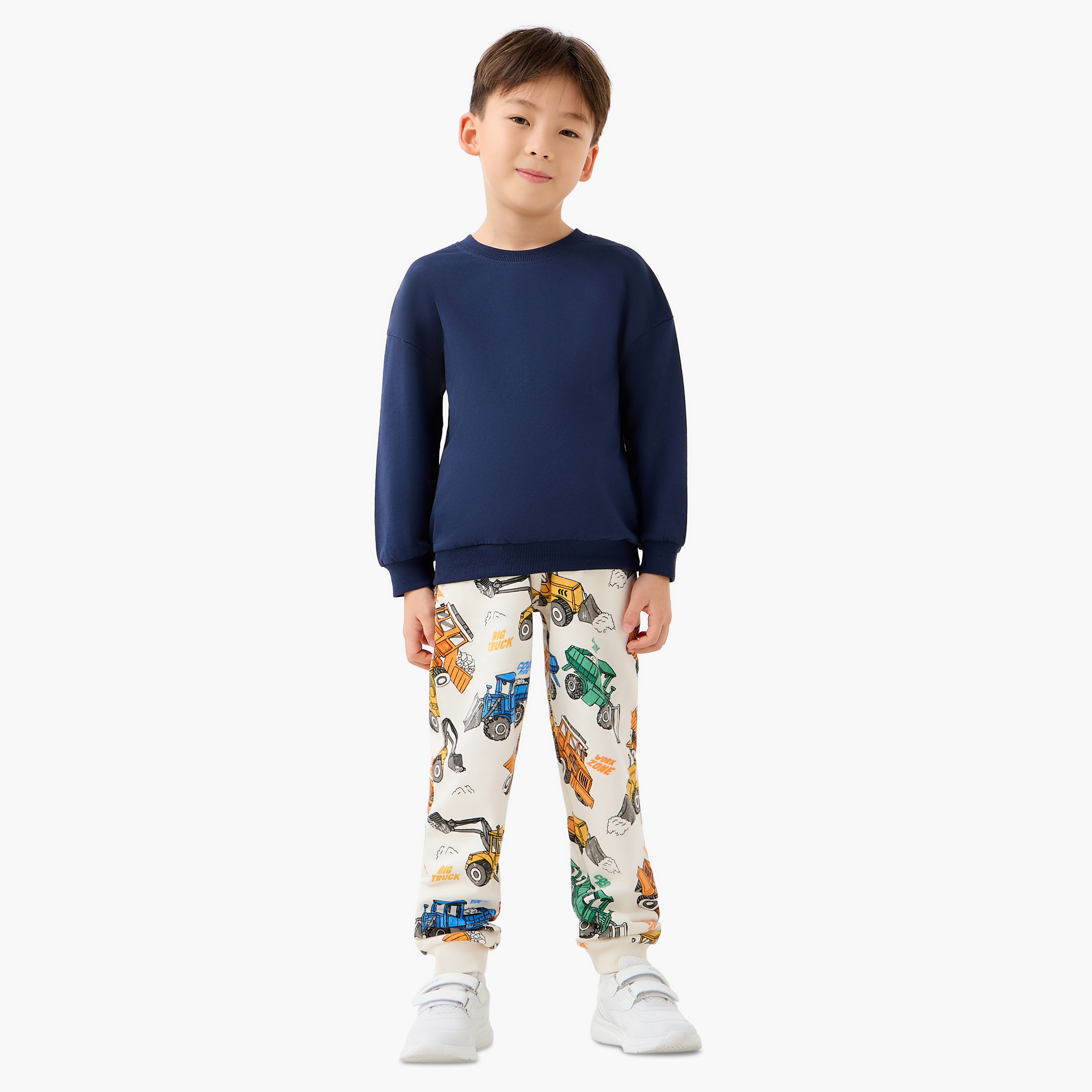 بنطلون رياضي ولادي قطن بطبعات مركبات من جونيورز-boys-clothing-bottoms-joggersandtrackpants-image-2