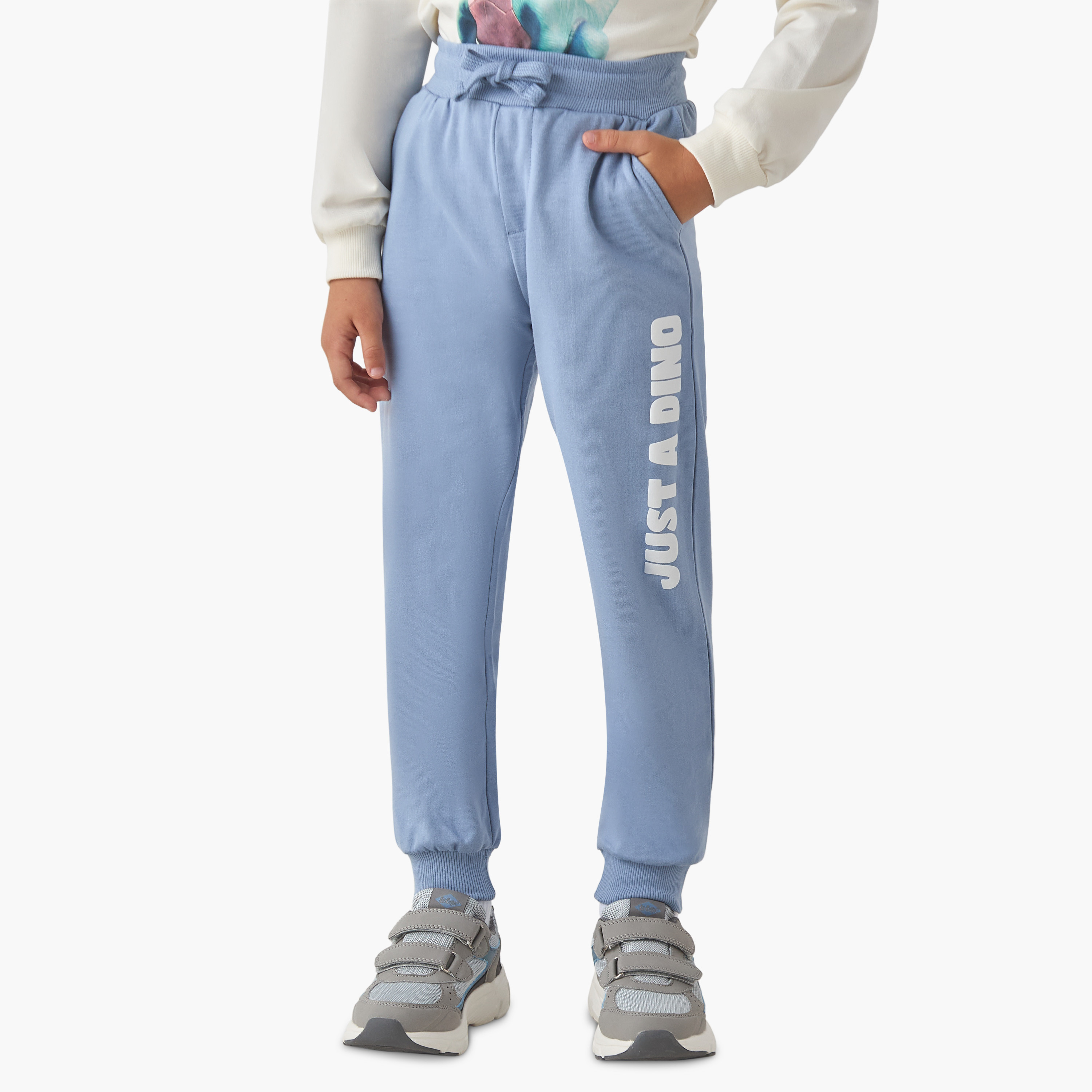 Juniors Boys' Joggers with Print - Cotton - Drawstring Waist-boys-clothing-bottoms-joggersandtrackpants-image-1