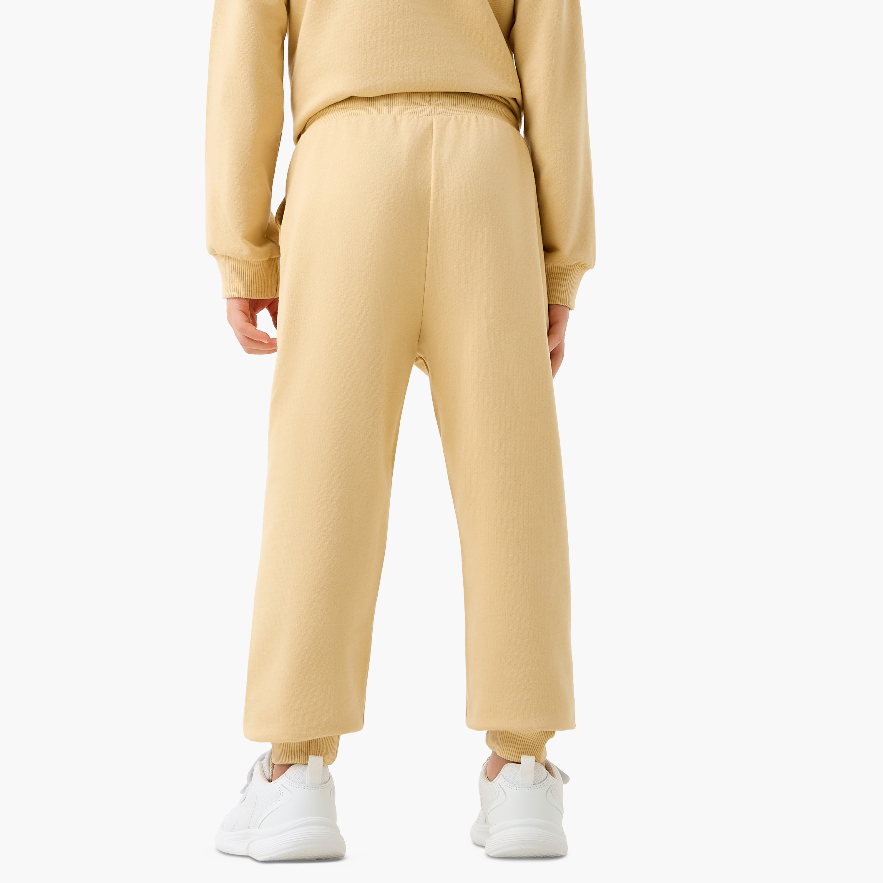 Juniors Boys Joggers with Print - Cotton-boys-clothing-bottoms-joggersandtrackpants-image-3